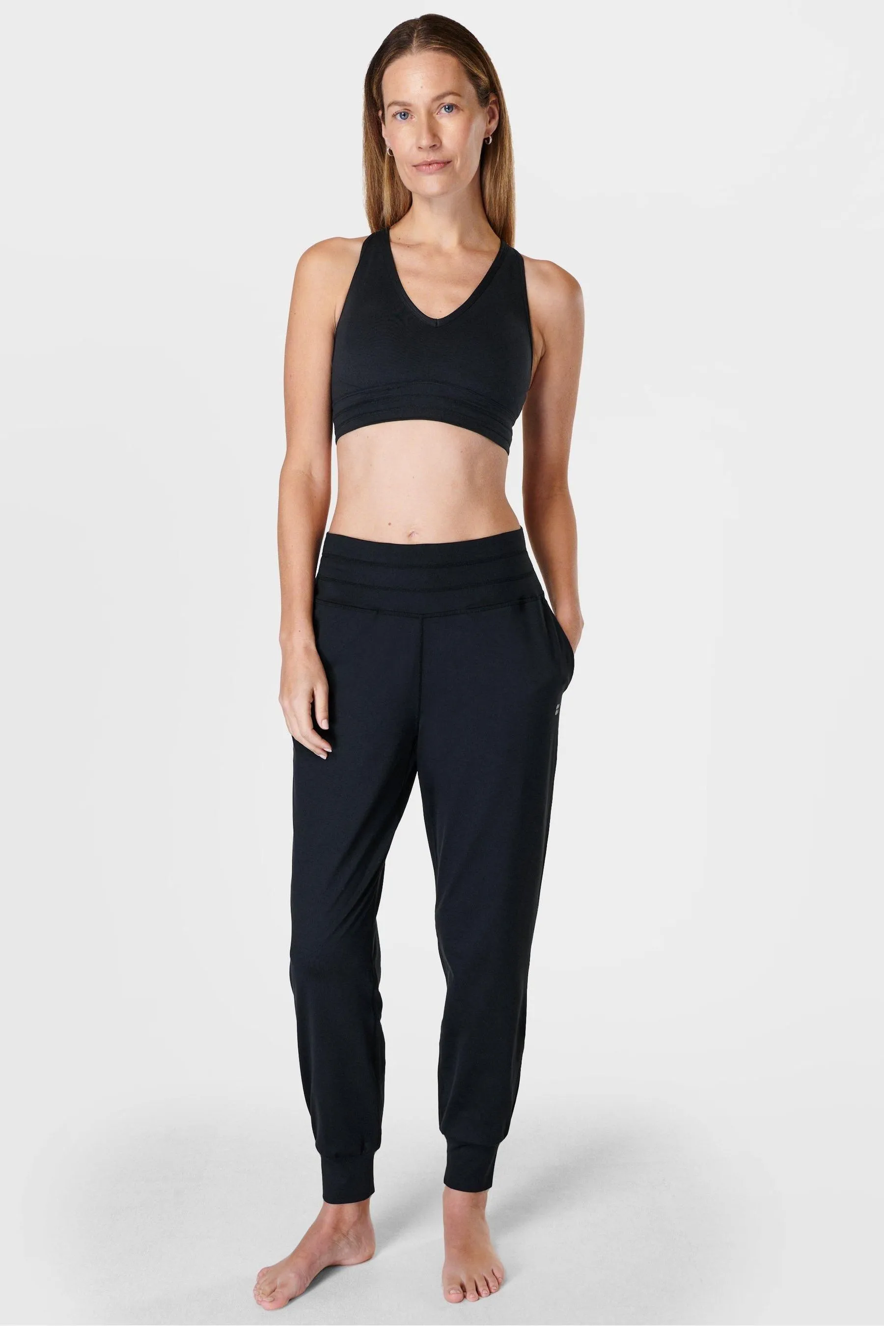 Felpata - Betty Due Pantaloni da jogging da yoga con motivo slavato    