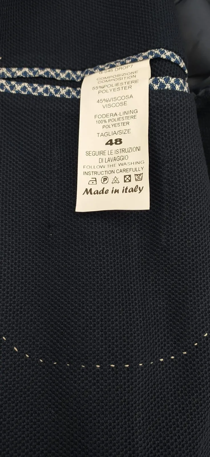 Framer jacket informal light blue unlined slim fit or