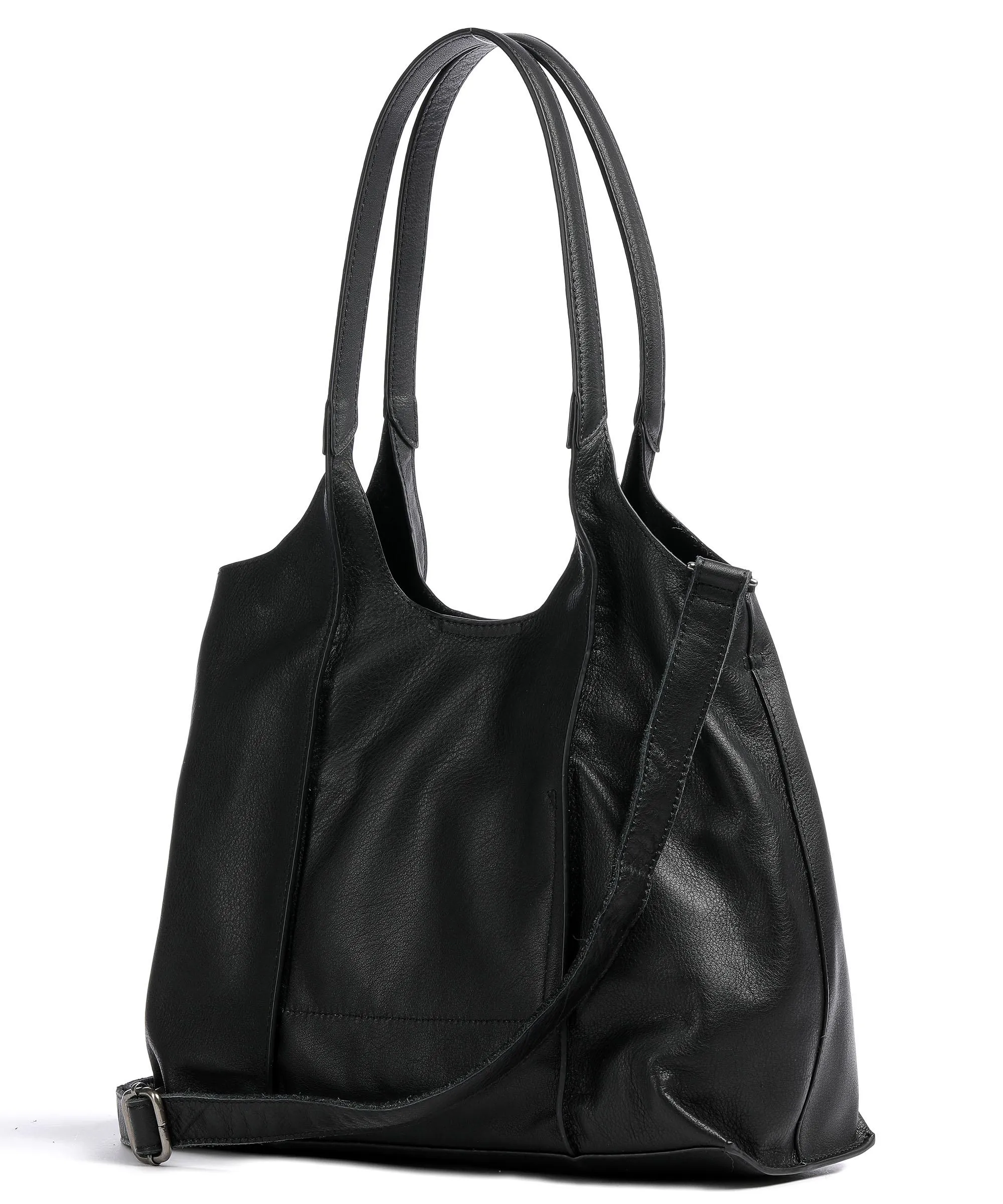  FredsBruder FB Borsa shopper pelle granulata nero  