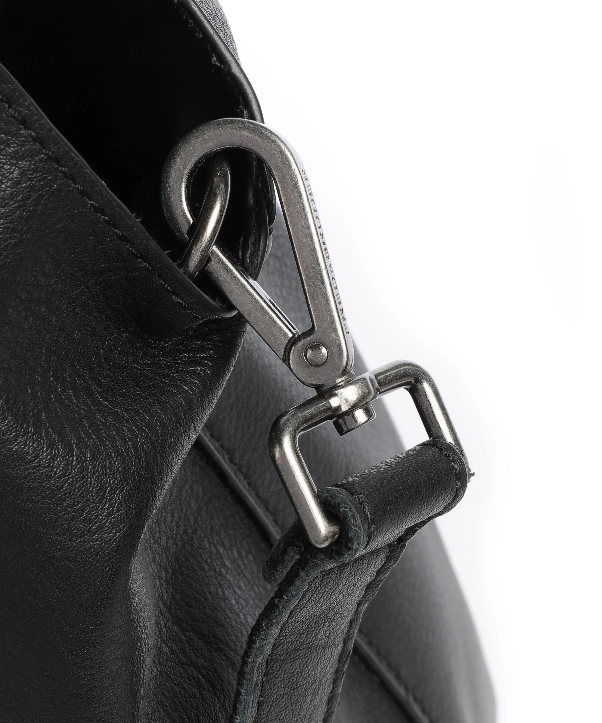  FredsBruder FB Borsa shopper pelle granulata nero  
