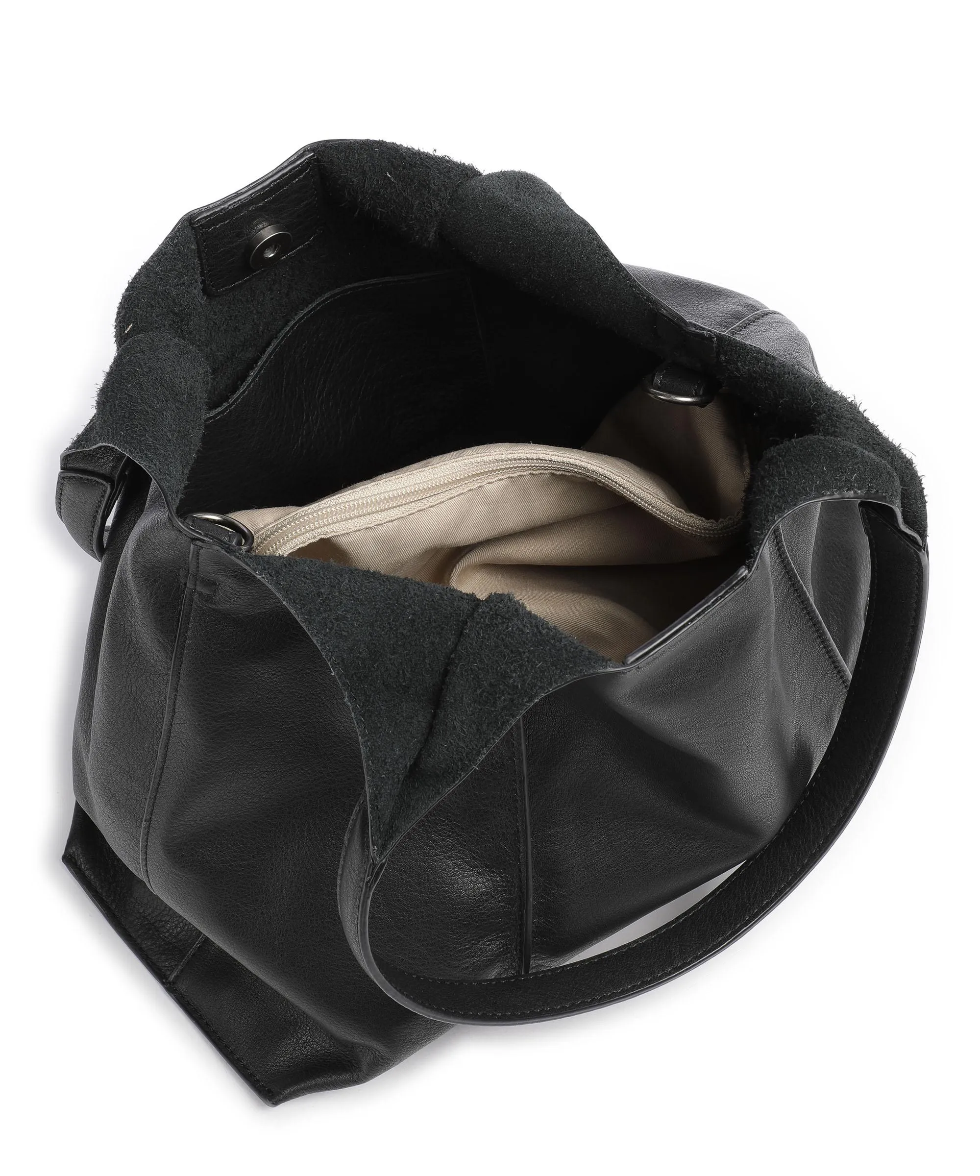  FredsBruder FB Borsa shopper pelle granulata nero  