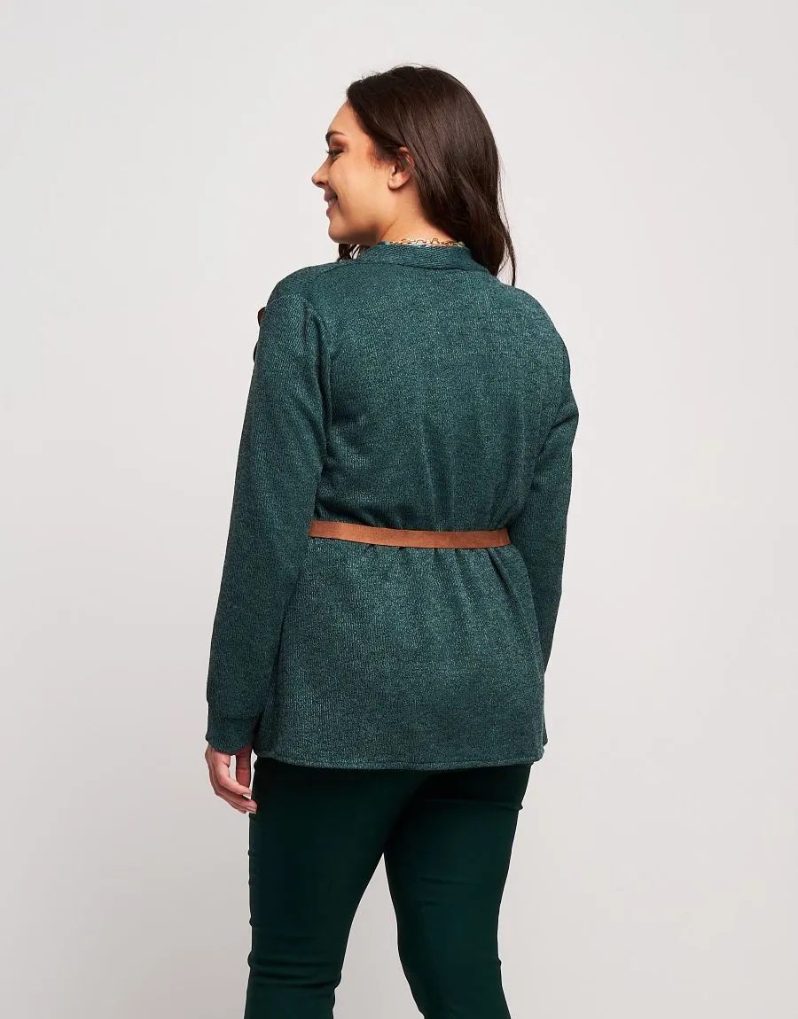 Giacca con fiore e cinturina