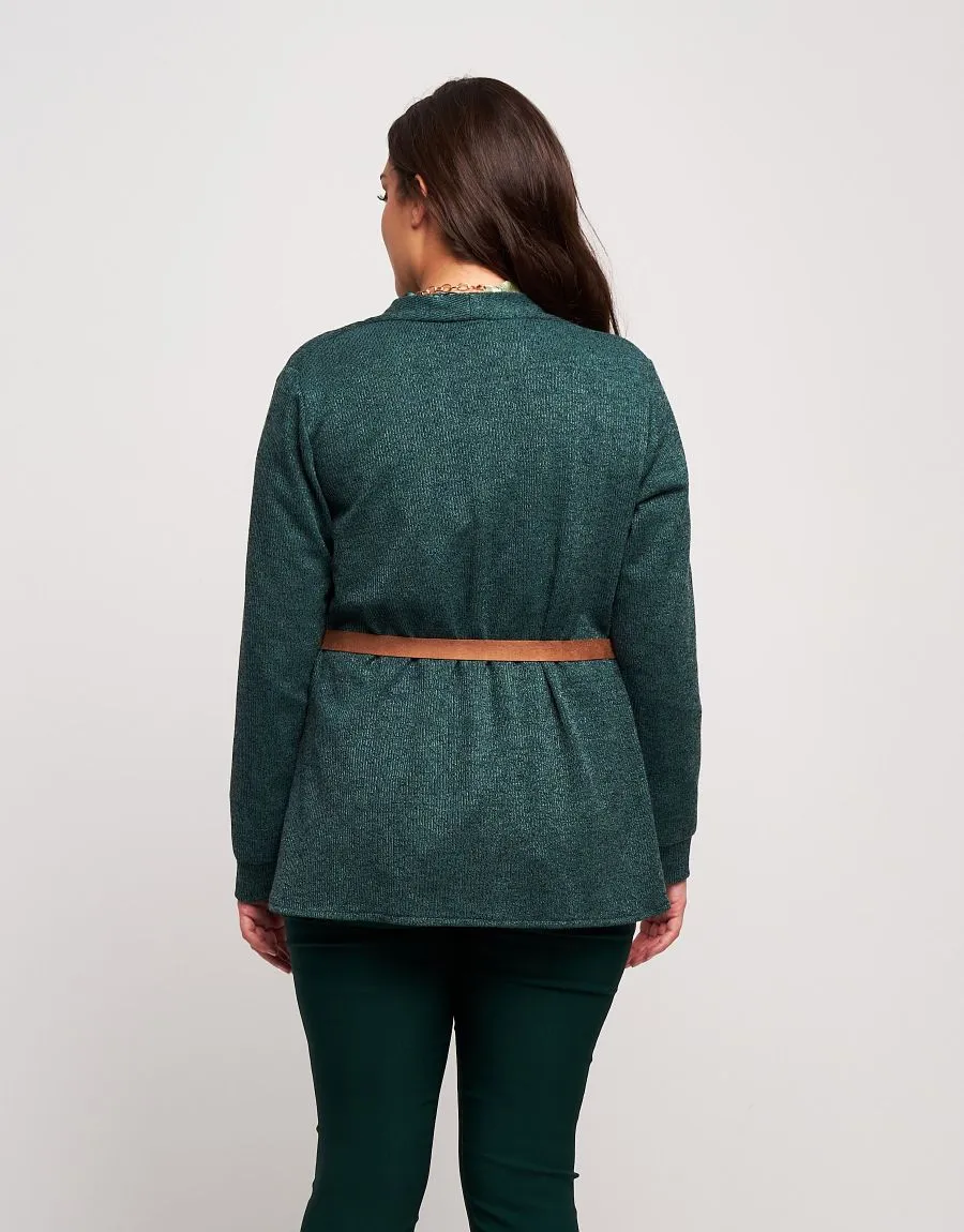 Giacca con fiore e cinturina