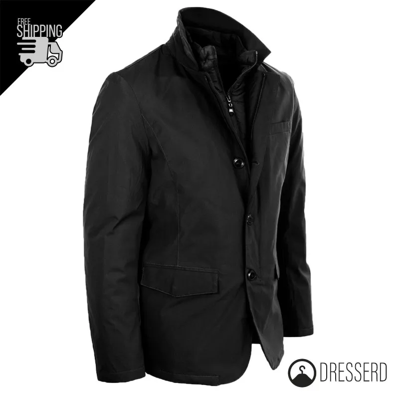 Giacca Giubbino Uomo Casual Con piumino Smontabile, Giubbotto Dresserd