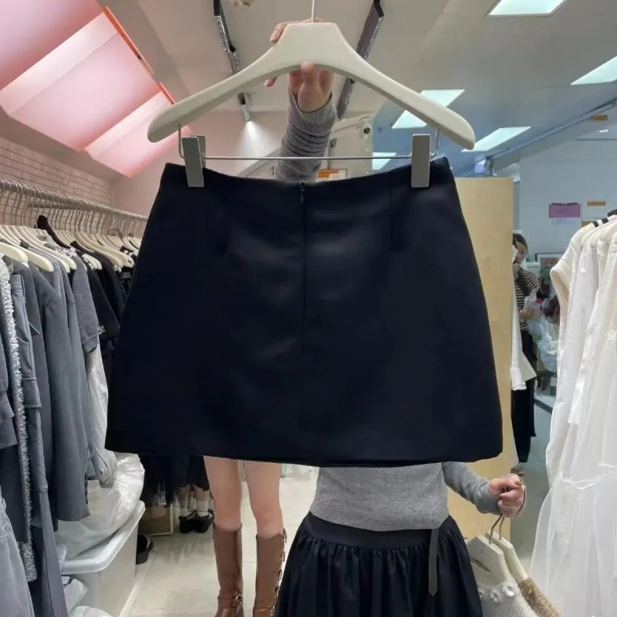 Gonna floreale con paillettes a vita alta stile slim A Line Faldas Mujer Moda 2023 Gonne corte casual lavorate a maglia  Prim