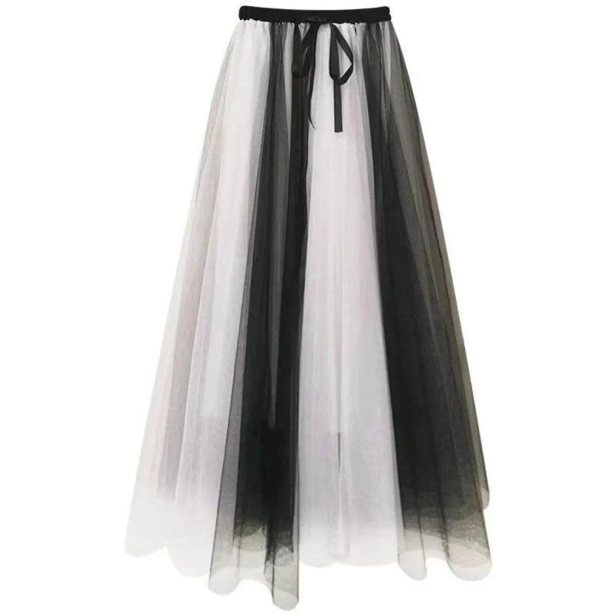 Gonne per donna Primavera Estate Vintage  Streetwear Midi Maxi gonna in tulle Autunno a vita alta Moda Harajuku Sci lungo