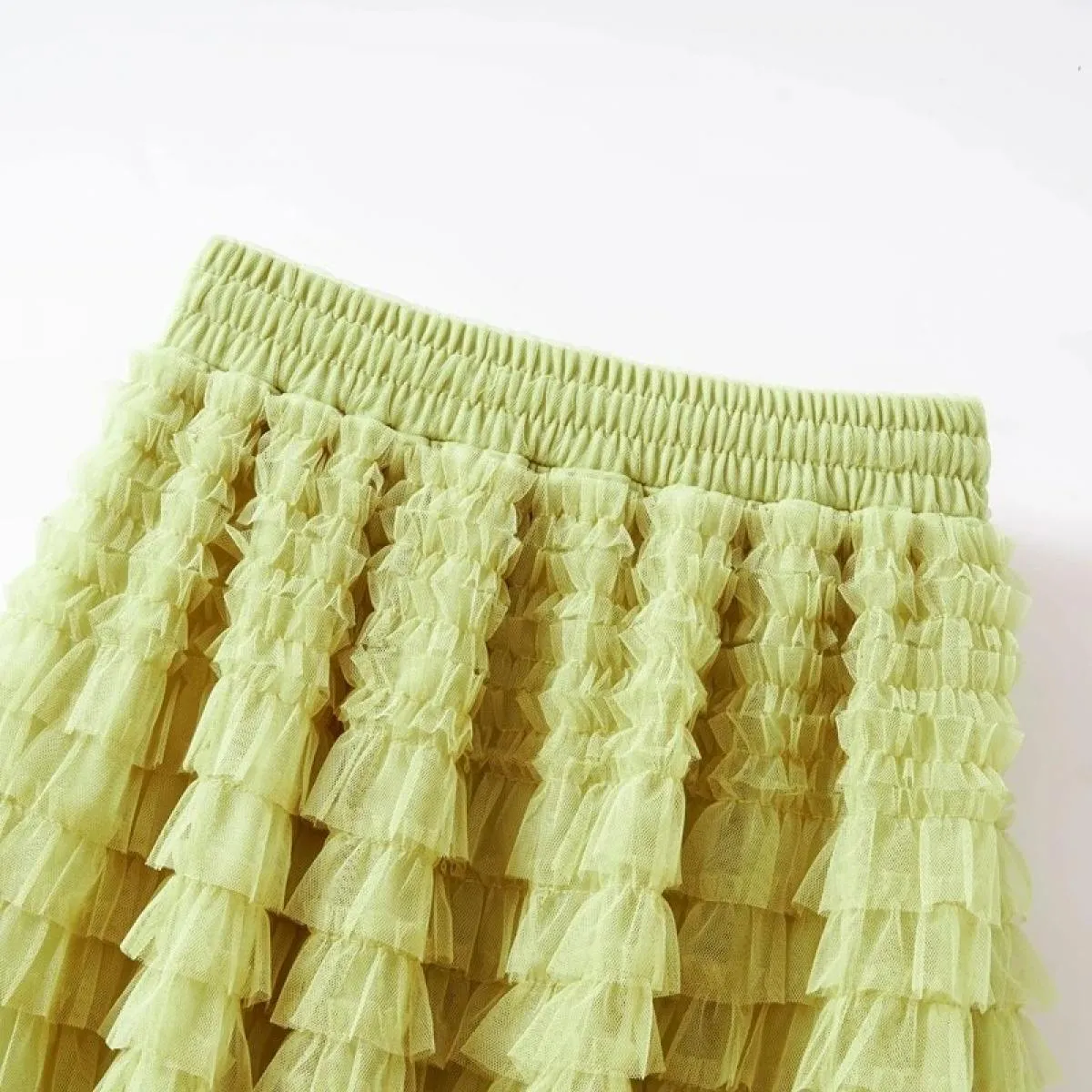 Gonne per torta tutù da donna eleganti volant a cascata gonne lunghe a linea gonna da festa casual elastica in vita femminile go