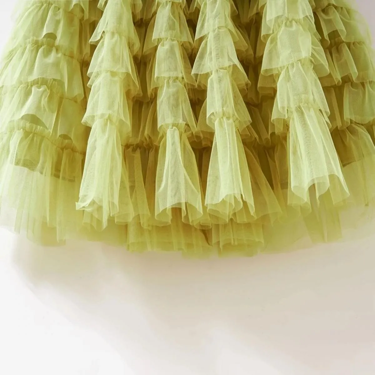 Gonne per torta tutù da donna eleganti volant a cascata gonne lunghe a linea gonna da festa casual elastica in vita femminile go