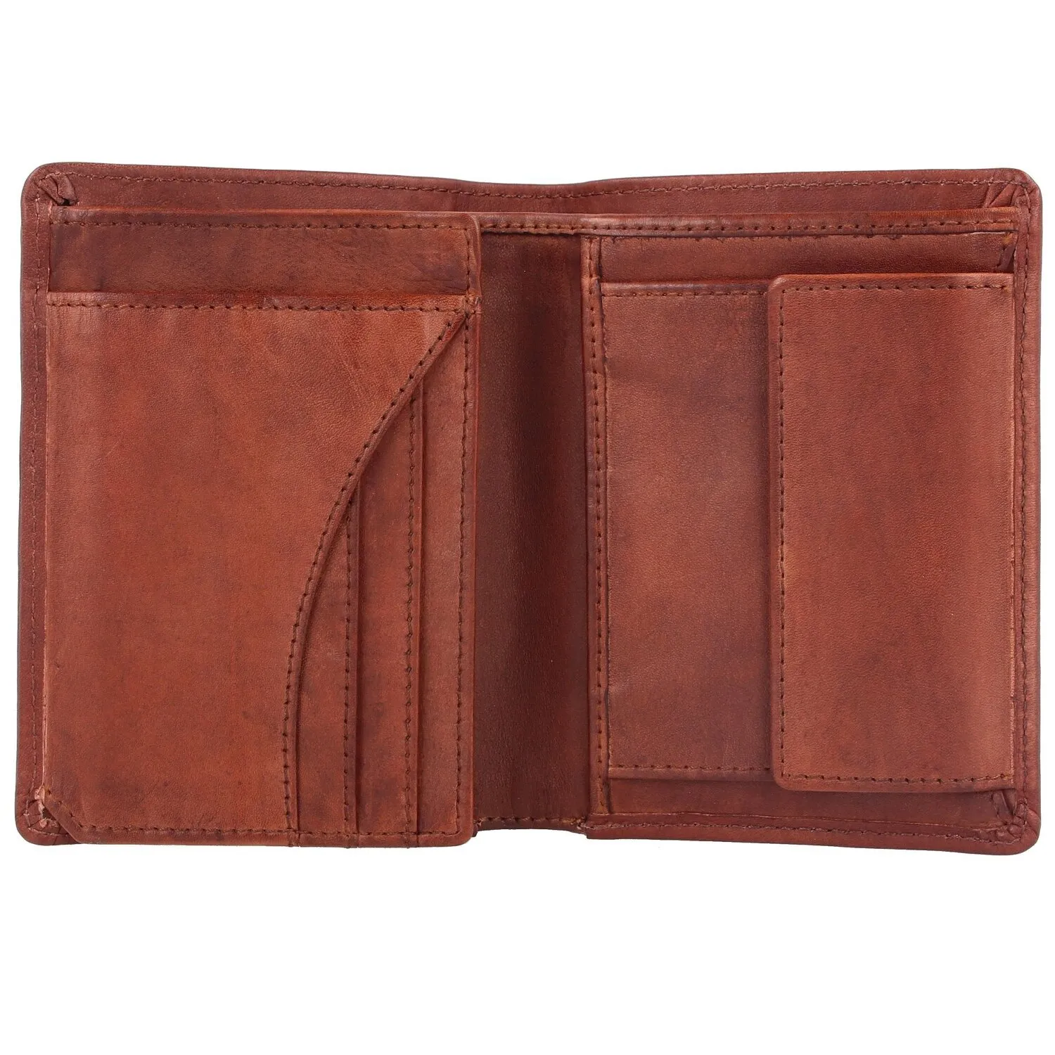 Greenburry Portafoglio in pelle lavata vintage 10 cm