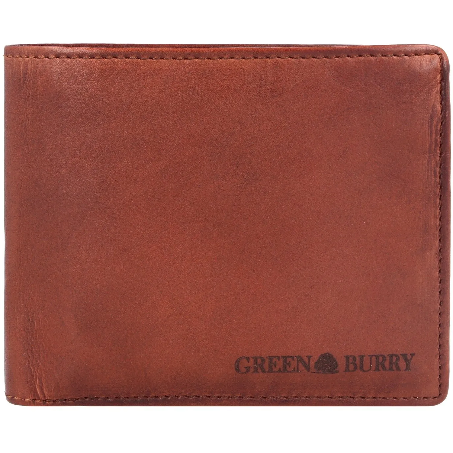 Greenburry Portafoglio in pelle lavata vintage 13 cm