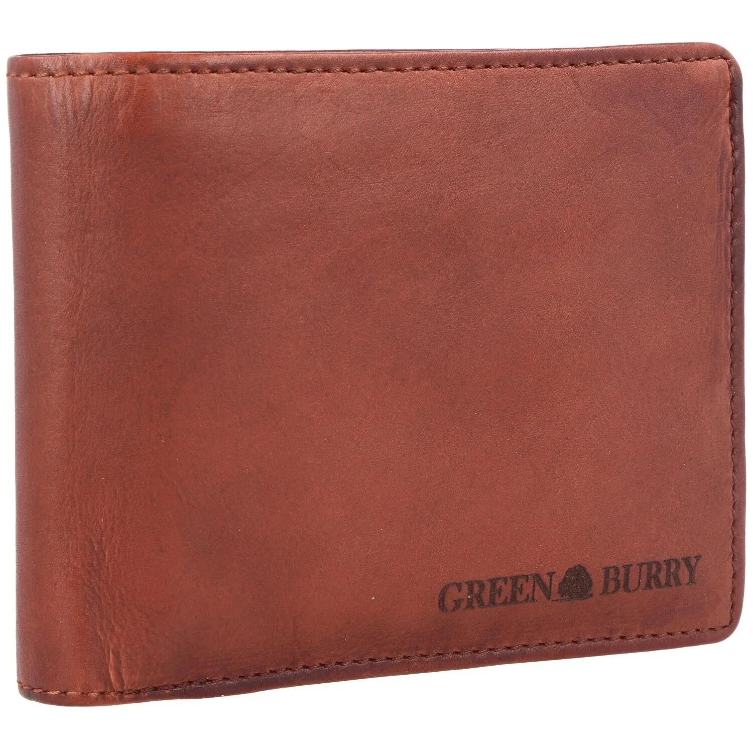 Greenburry Portafoglio in pelle lavata vintage 13 cm