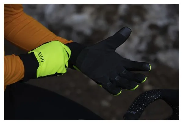 Guanti unisex Gore Wear Gore-Tex infinium Mid Long Nero/Giallo