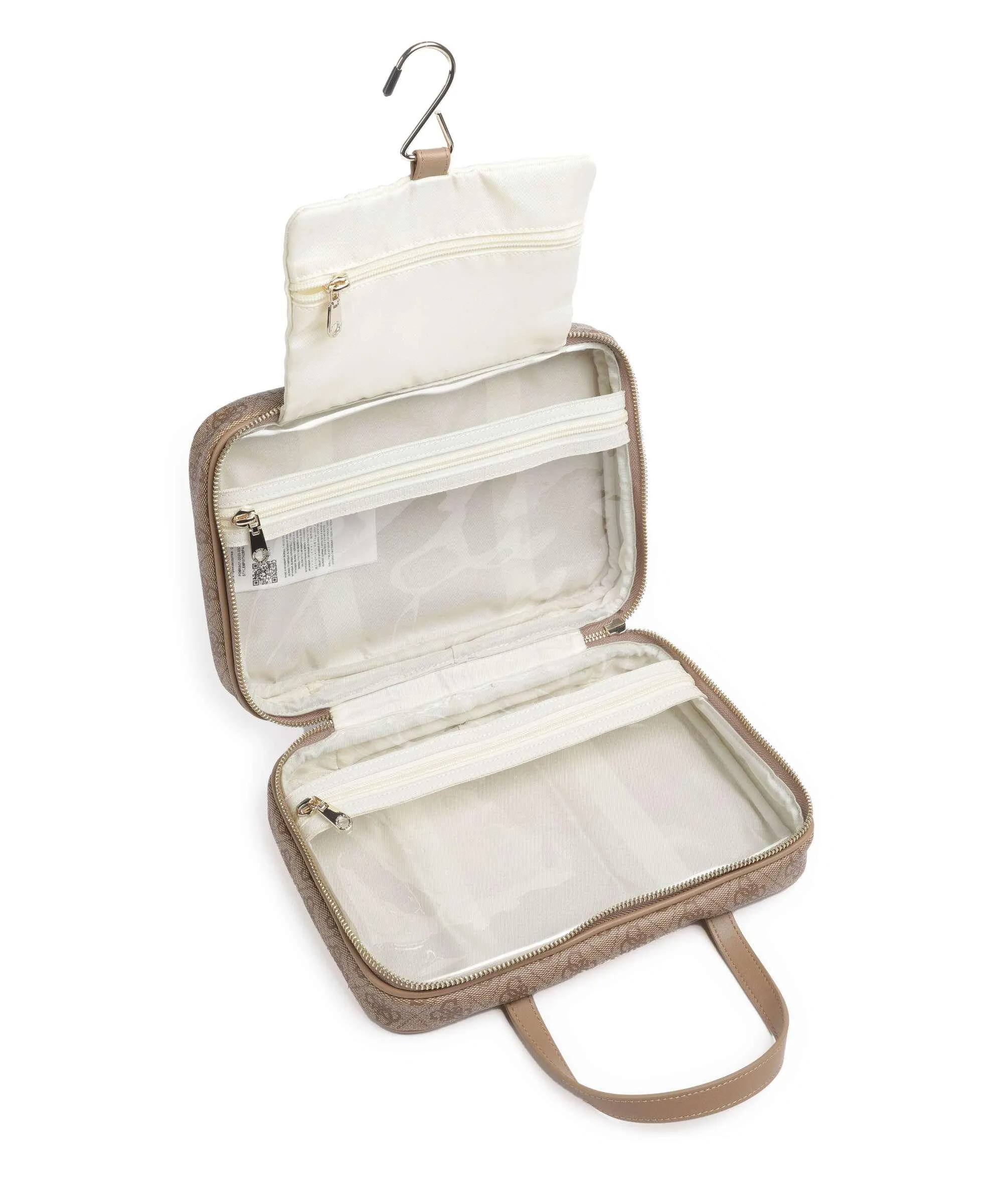 Guess Borsa da toilette marrone chiaro 27 cm  