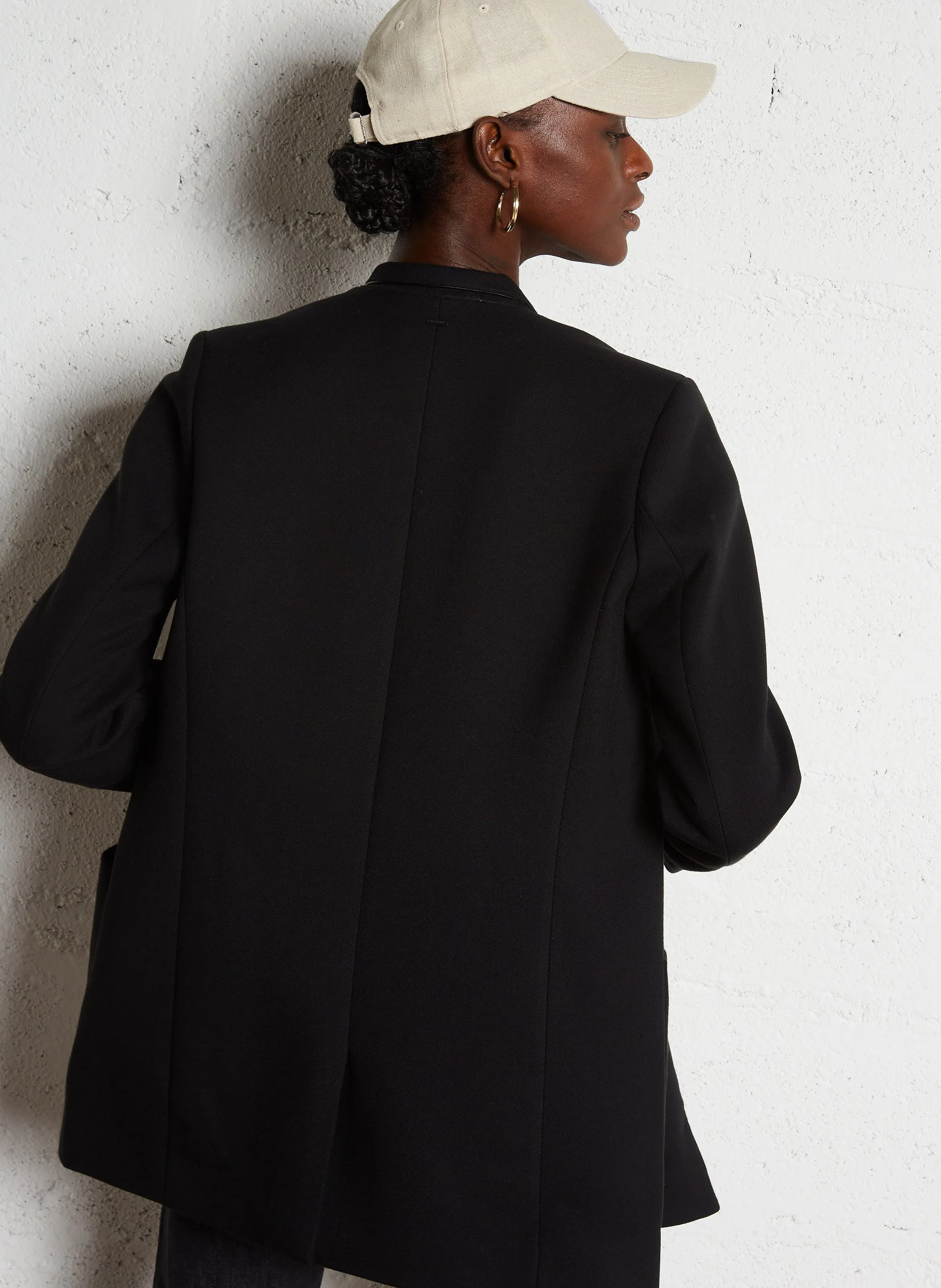  IKKS   Cappotto con taglio sartoriale diritto | Nero