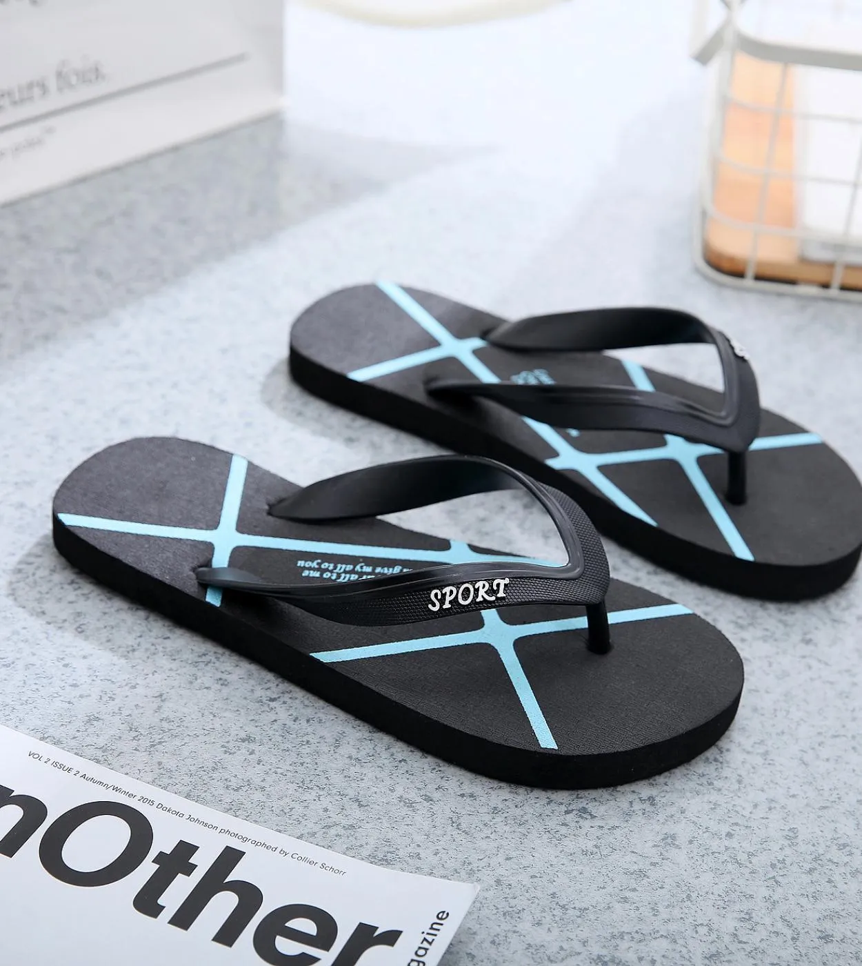 Infradito da uomo estivo Pantofole da uomo Infradito da uomo Pantofole da sandalo Pantofole da spiaggia Pantofole da uomo