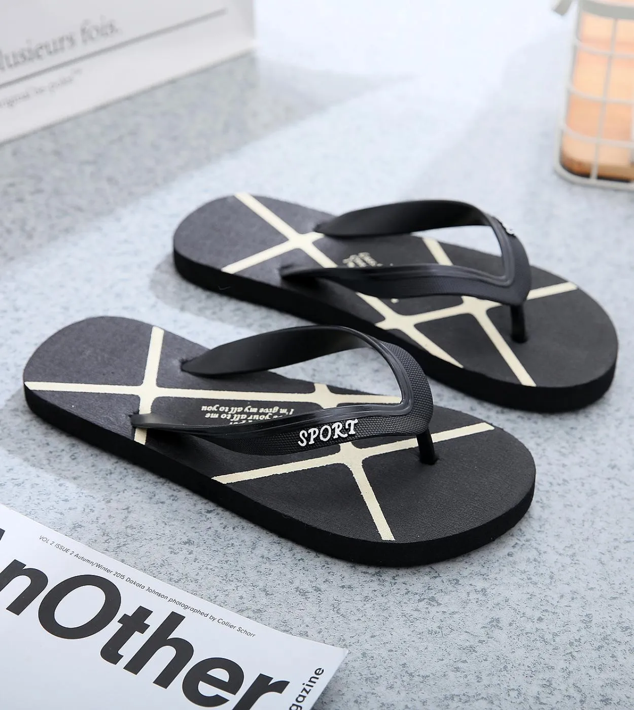 Infradito da uomo estivo Pantofole da uomo Infradito da uomo Pantofole da sandalo Pantofole da spiaggia Pantofole da uomo