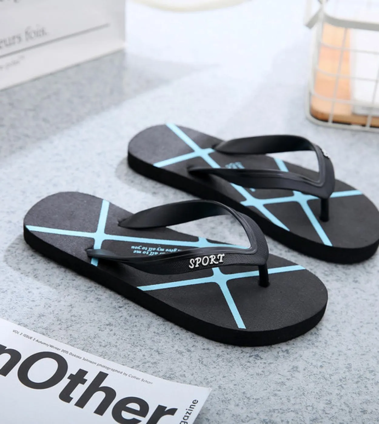 Infradito da uomo estivo Pantofole da uomo Infradito da uomo Pantofole da sandalo Pantofole da spiaggia Pantofole da uomo
