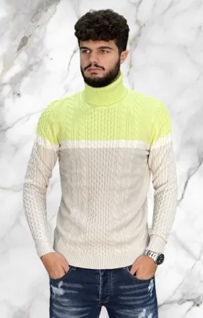 INMYHOOD Maglia a Collo Alto - Lime