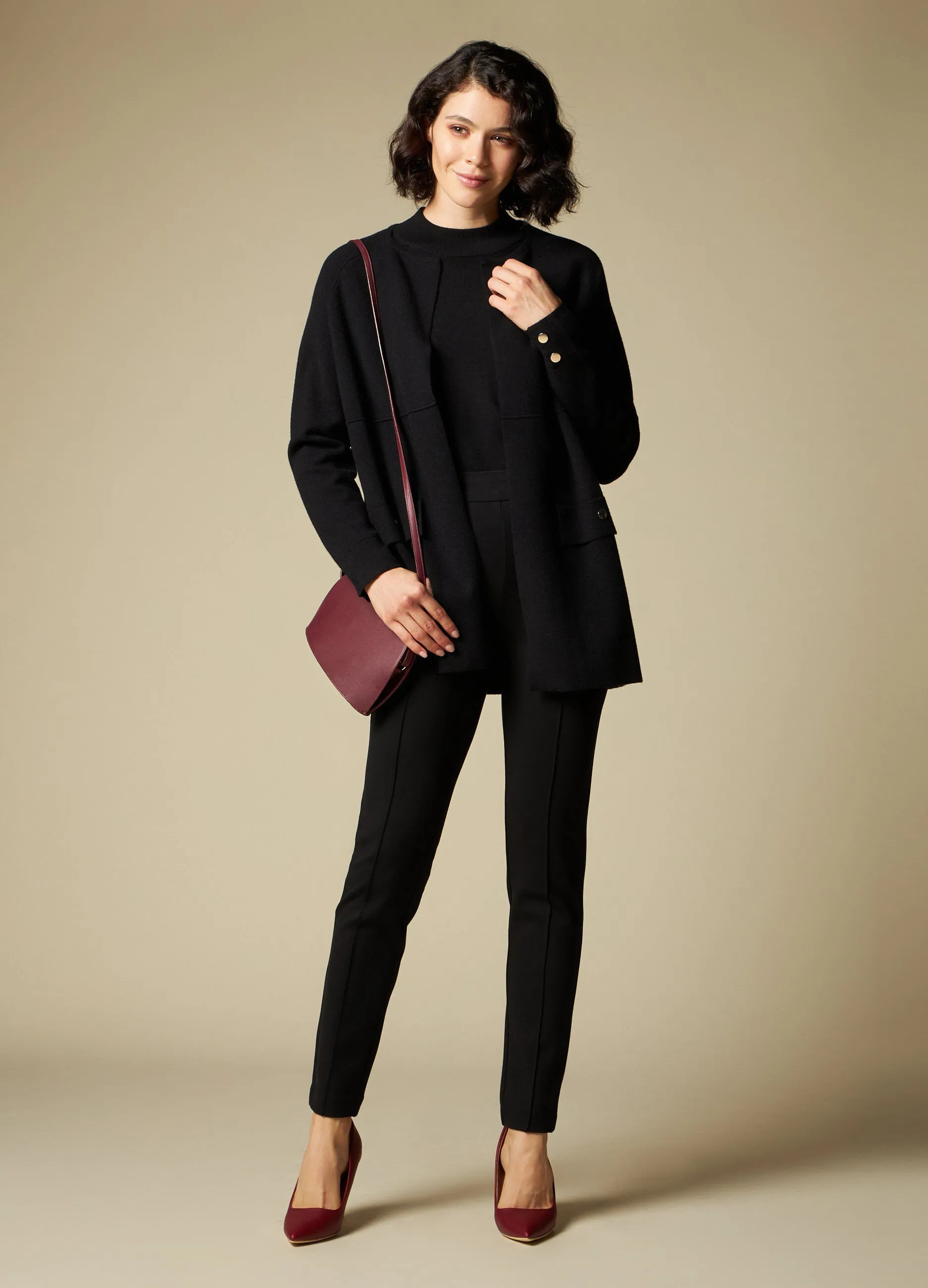 IWIE  Cappotto tricot aperto donna