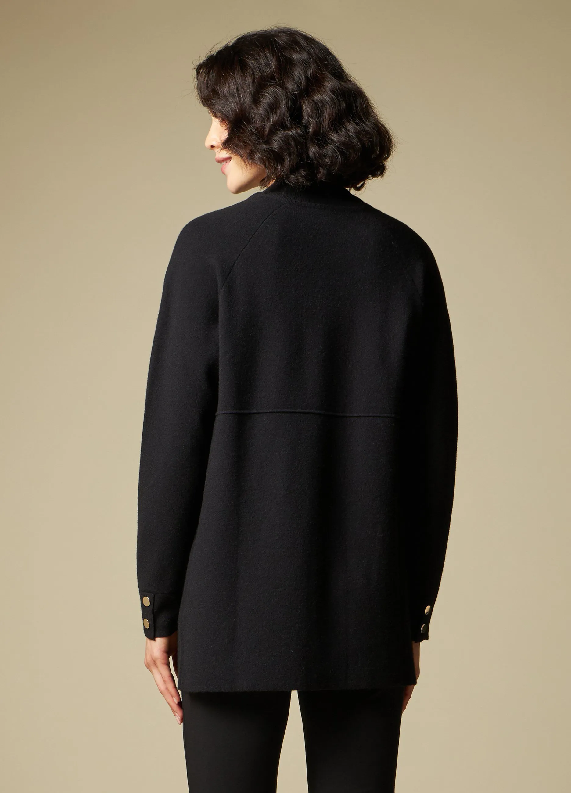 IWIE  Cappotto tricot aperto donna