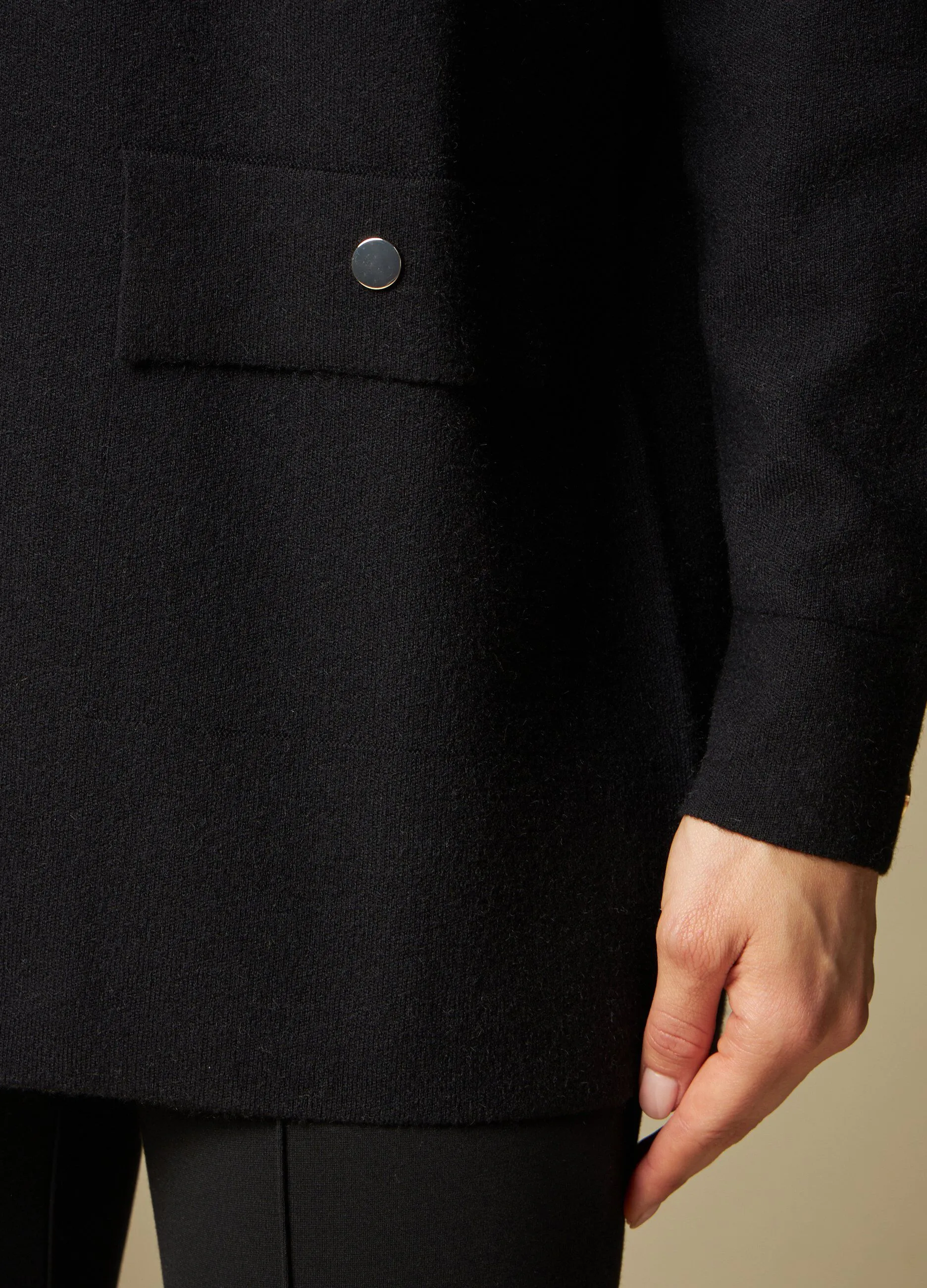 IWIE  Cappotto tricot aperto donna