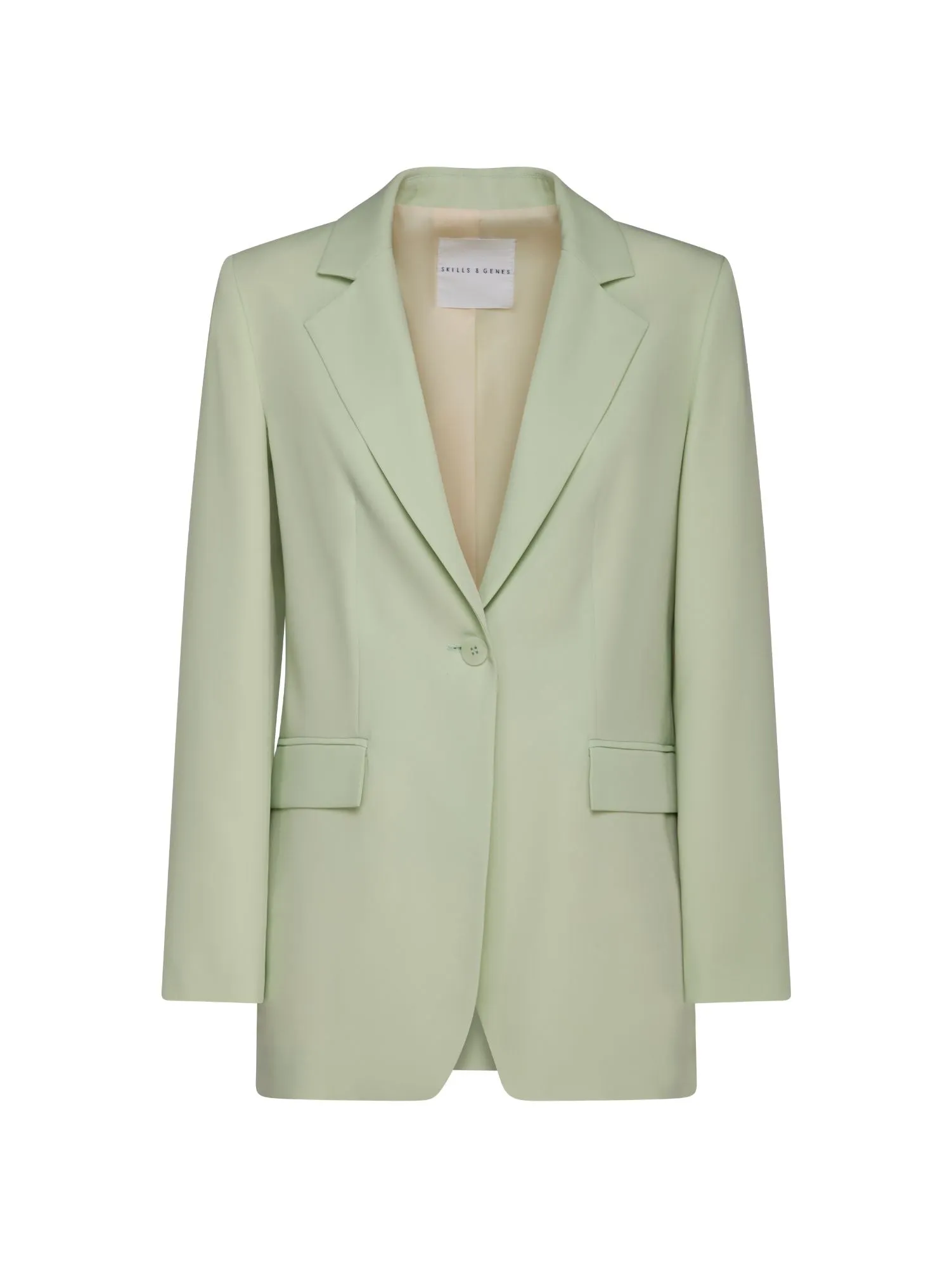 Jacket with One Button Closure / Green