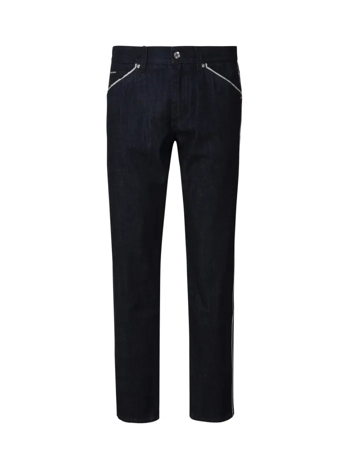 JEANS CINQUE TASCHE IN DENIM CIMOSATO