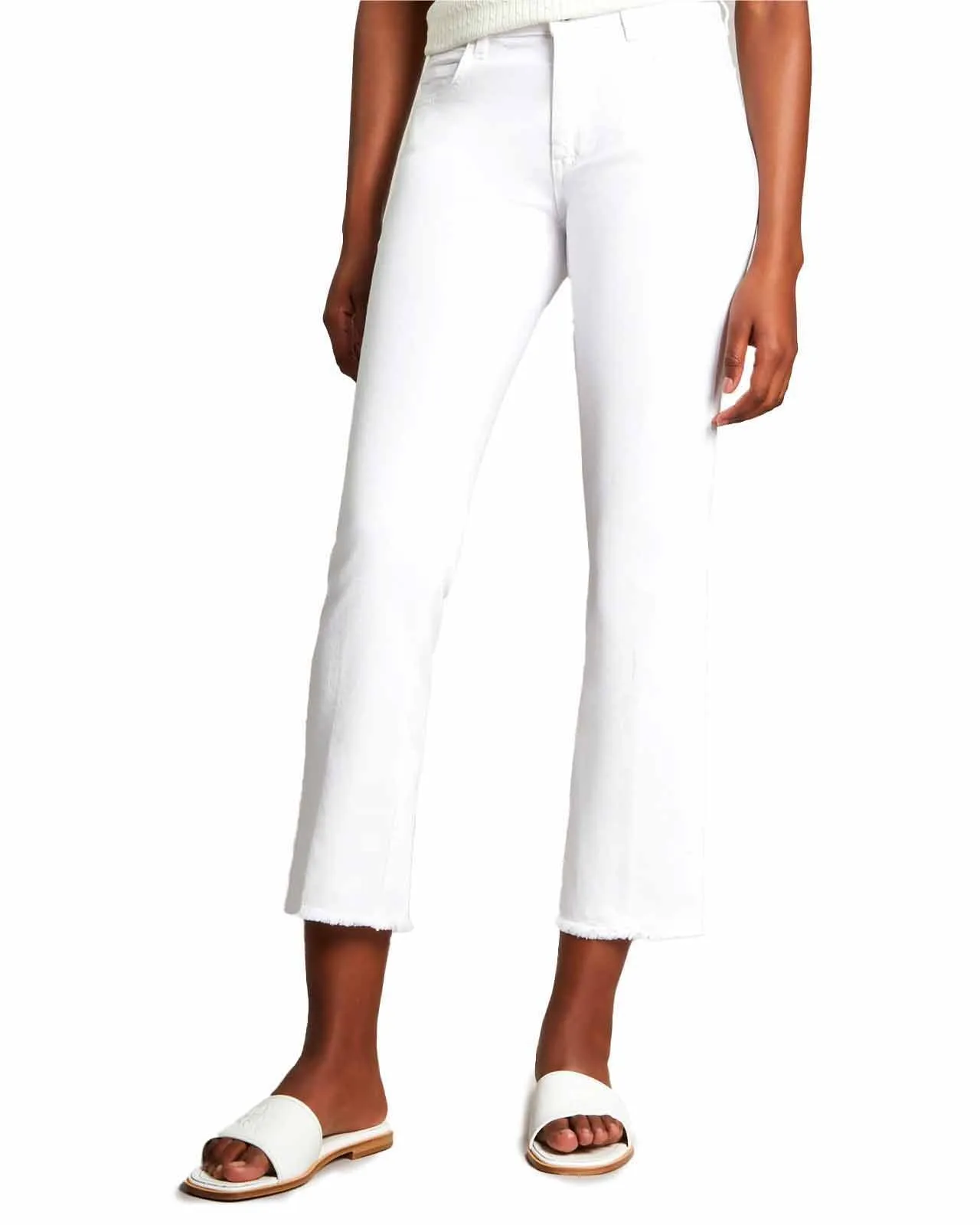 Jeans Cropped Pant denim bianco