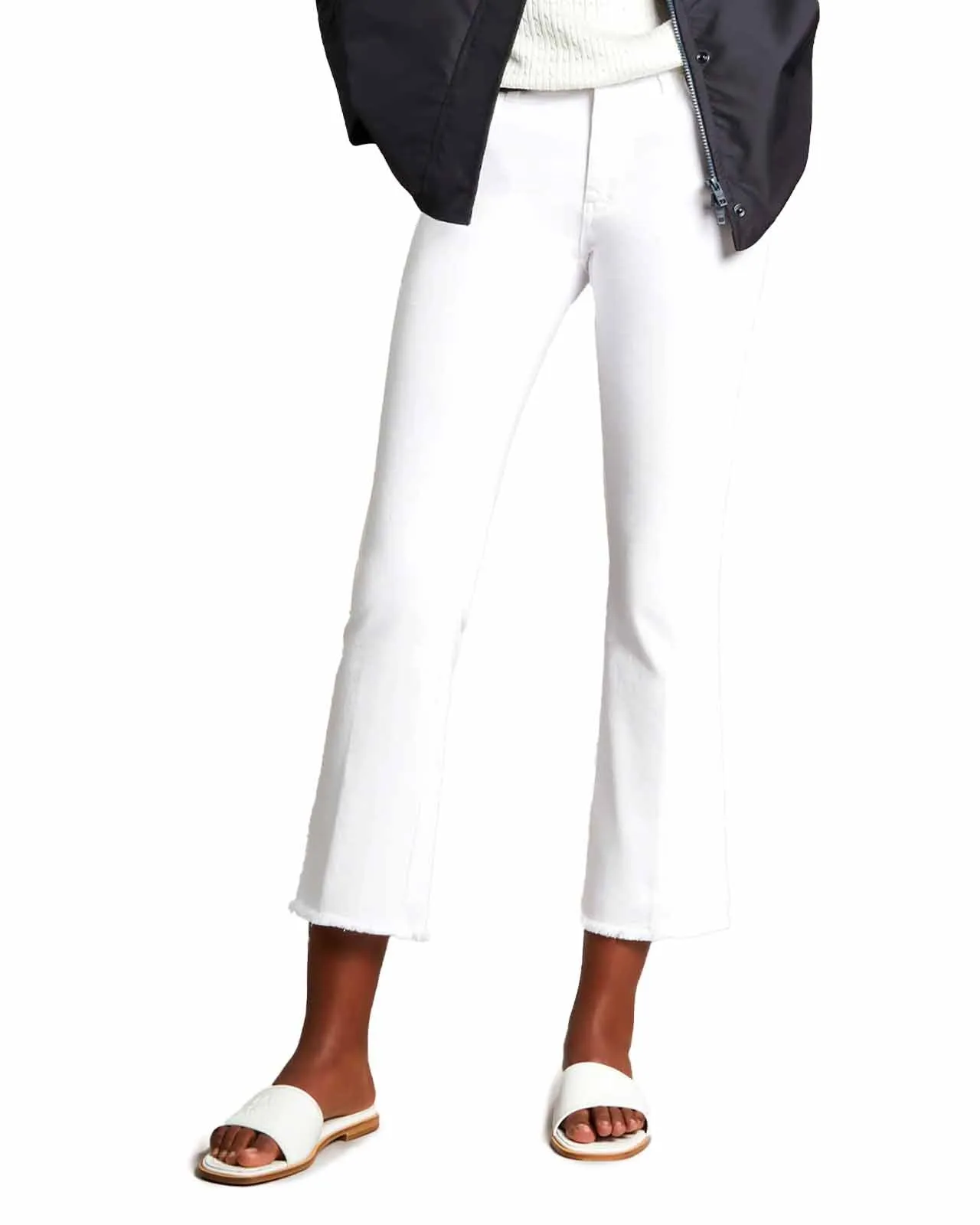 Jeans Cropped Pant denim bianco