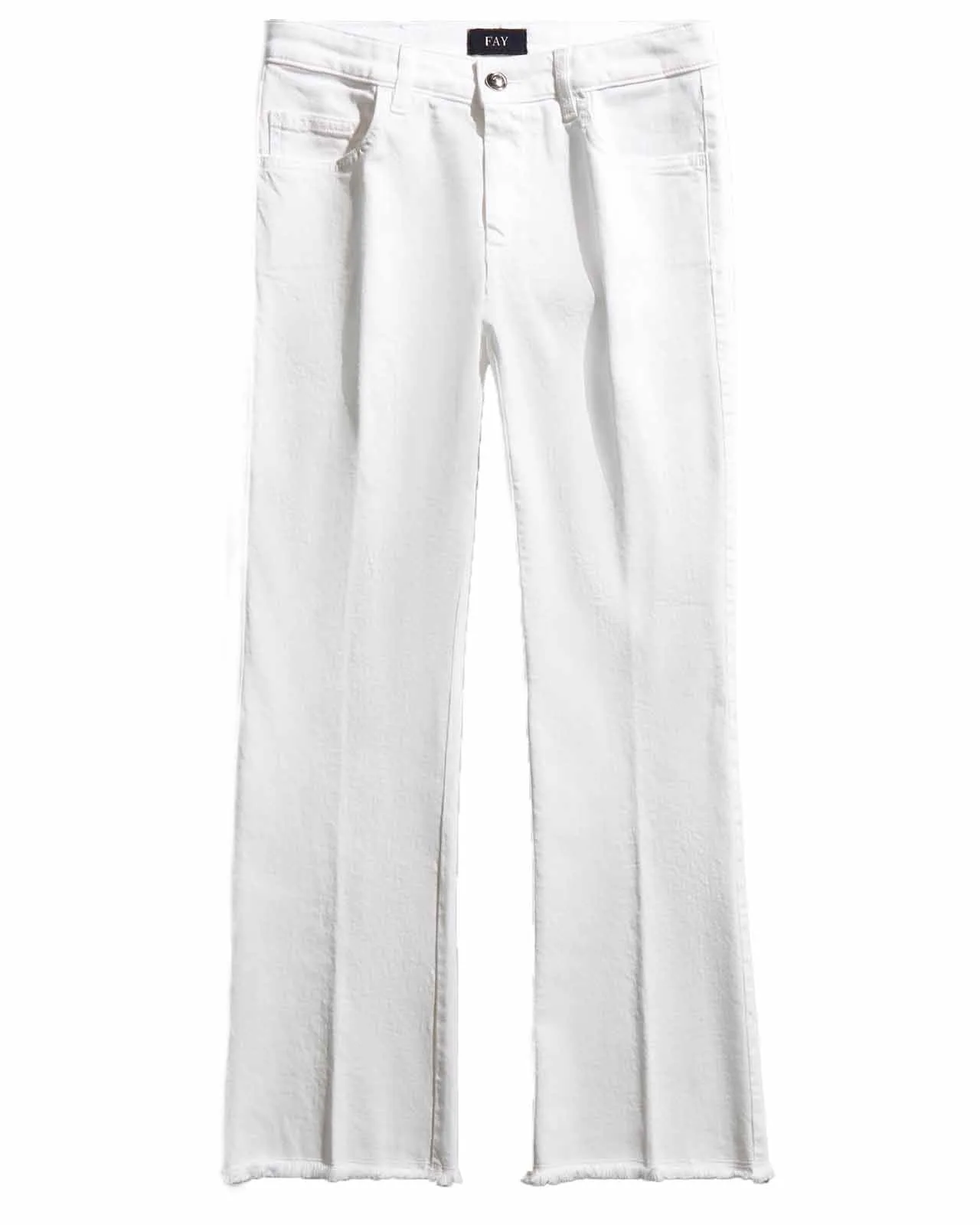Jeans Cropped Pant denim bianco