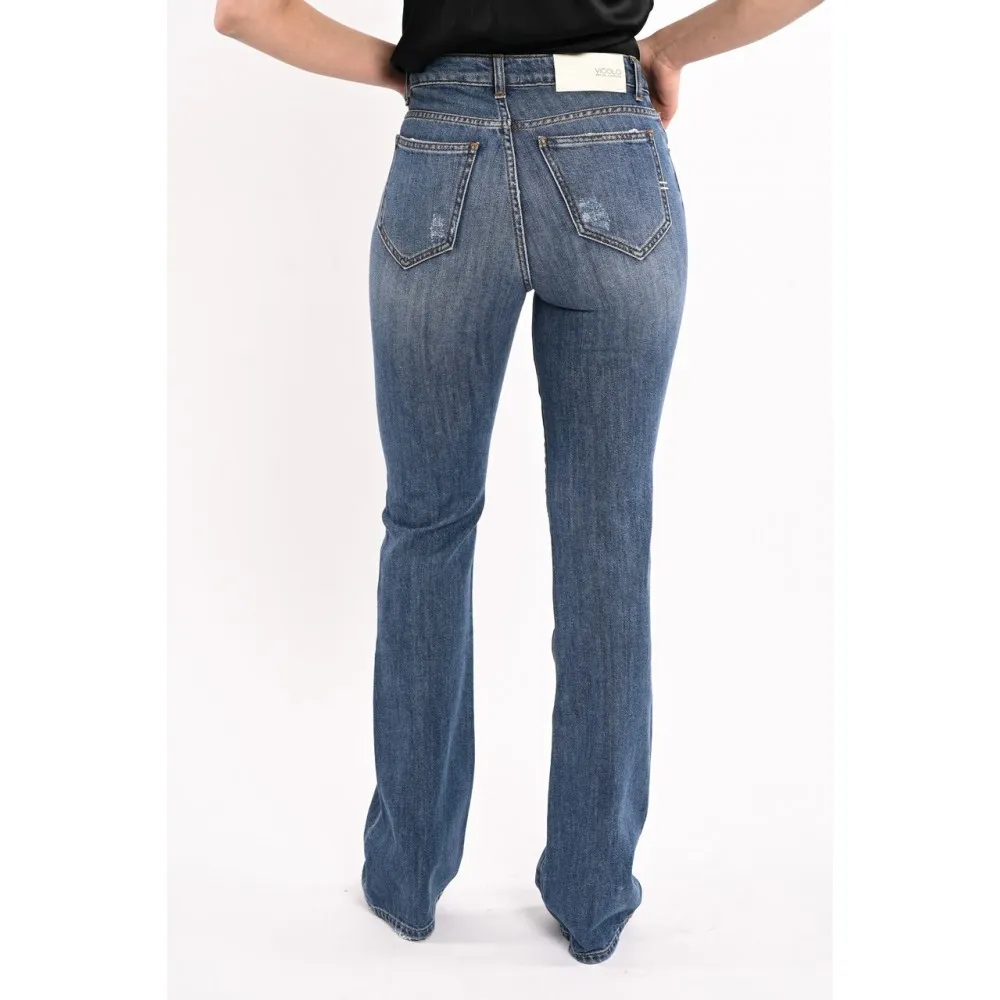 Jeans donna a zampa Vicolo
