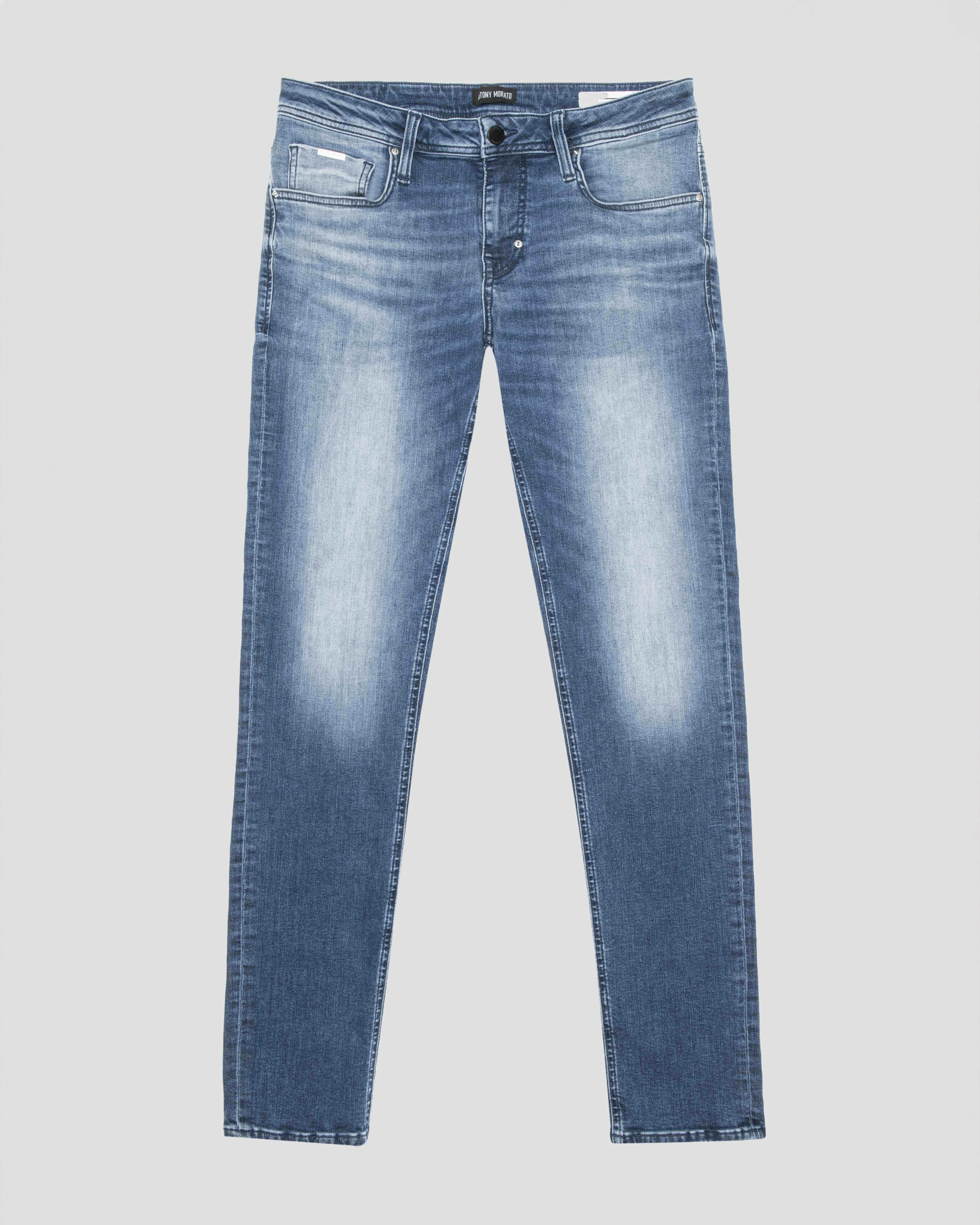 Jeans Ozzy tapered fit lavaggio medio stone washed