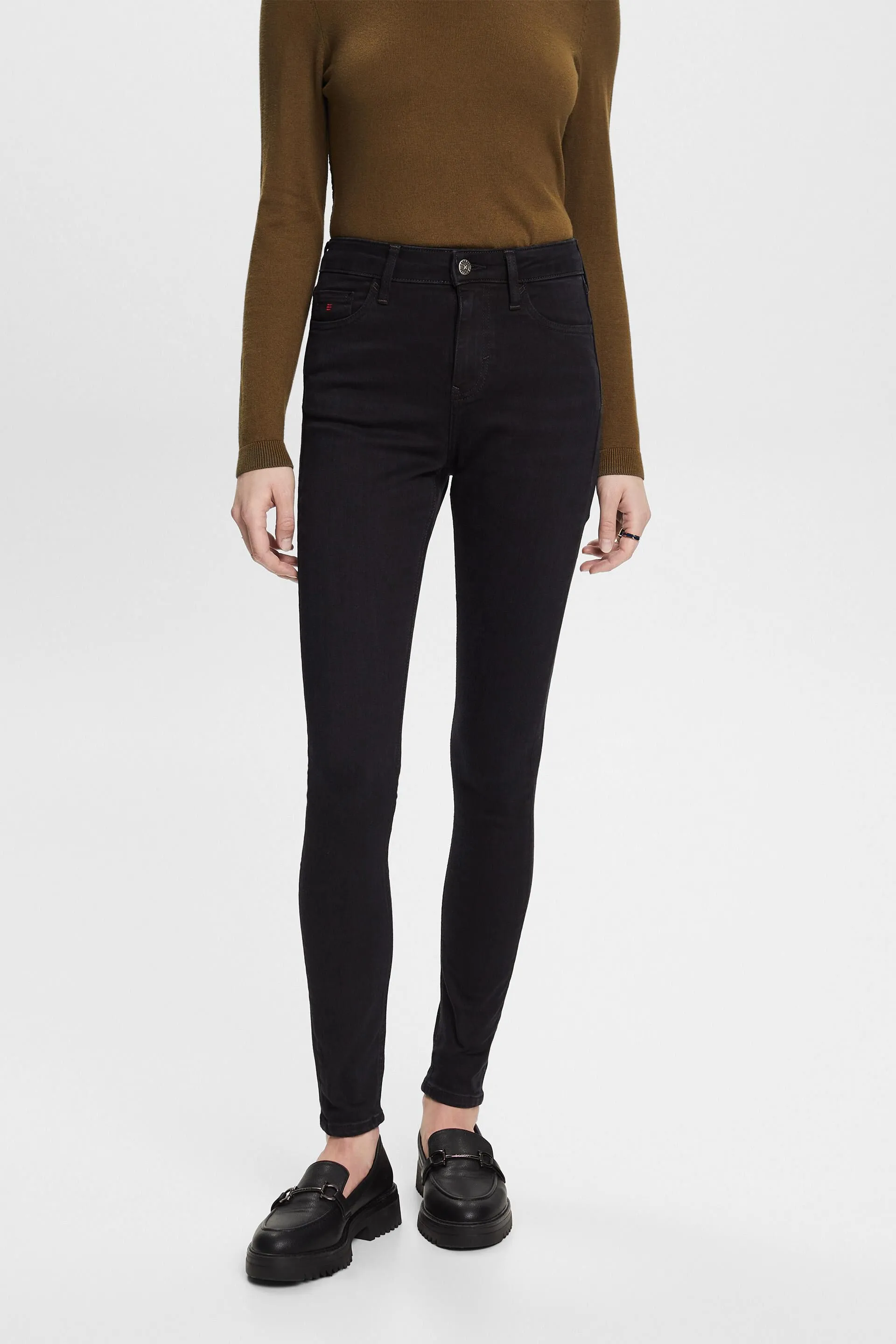 Jeans skinny a vita alta
