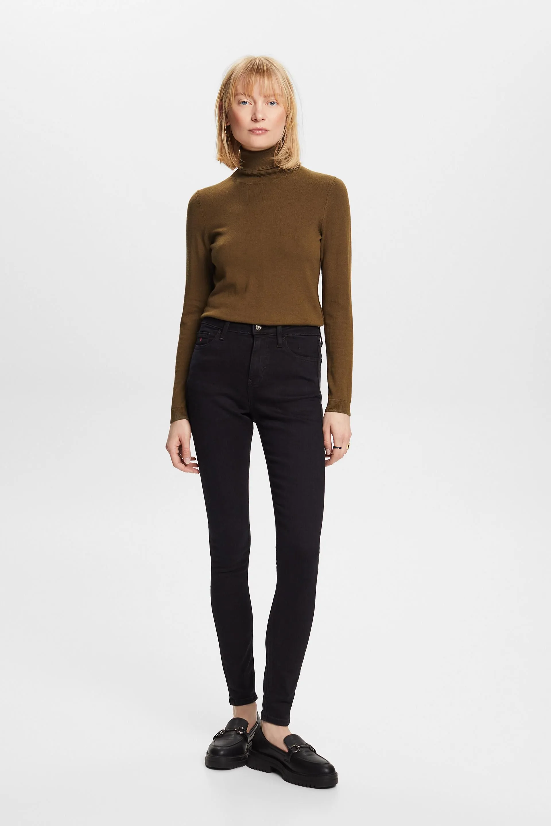 Jeans skinny a vita alta