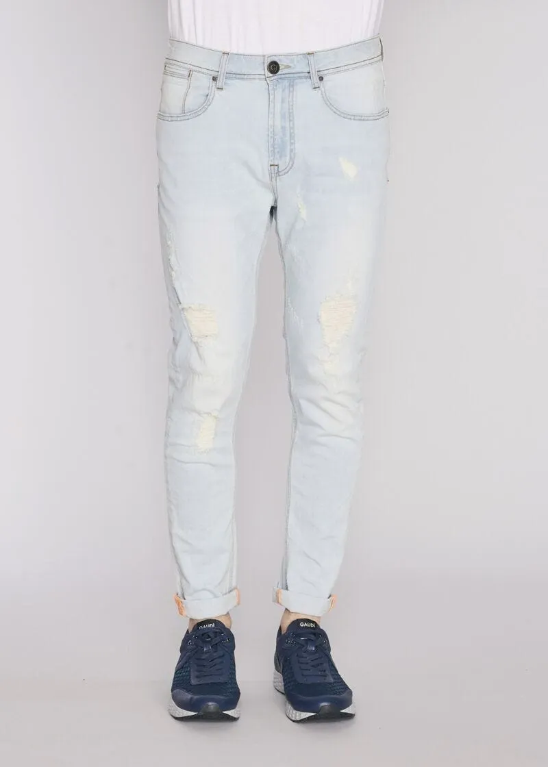 Jeans skinny in denim chiaro