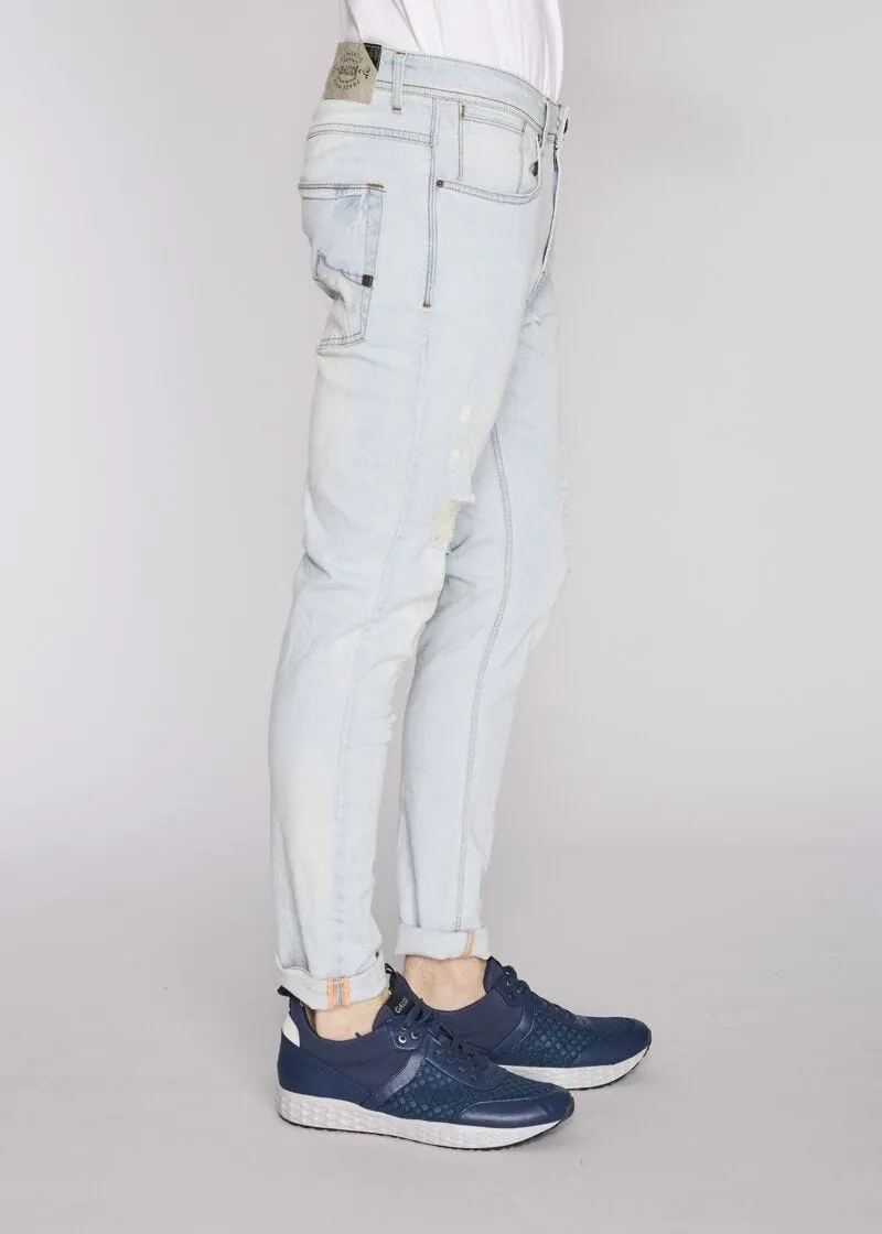 Jeans skinny in denim chiaro