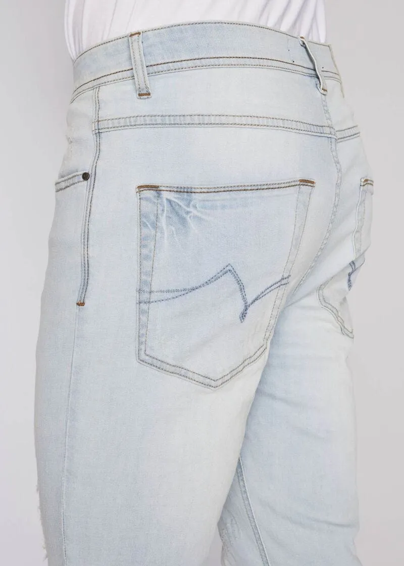 Jeans skinny in denim chiaro