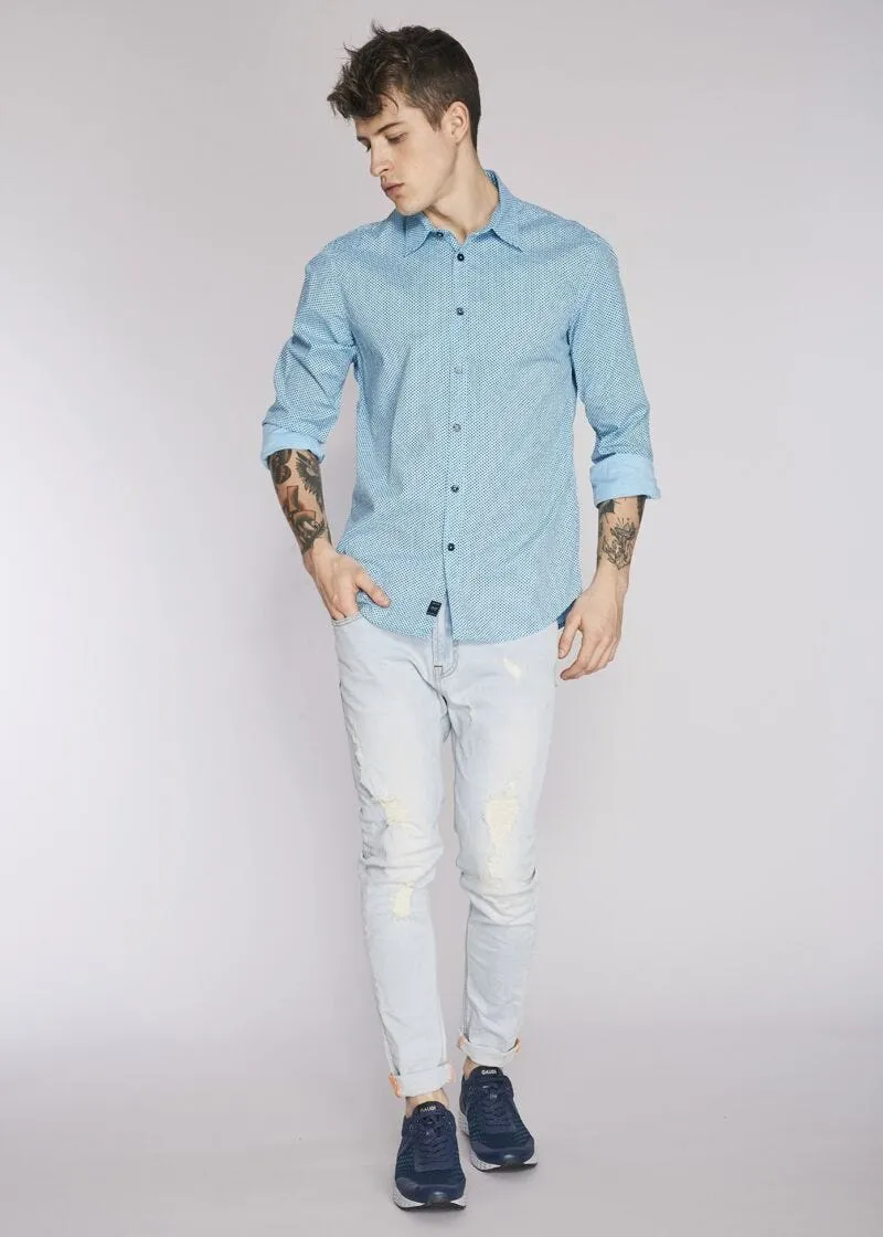 Jeans skinny in denim chiaro