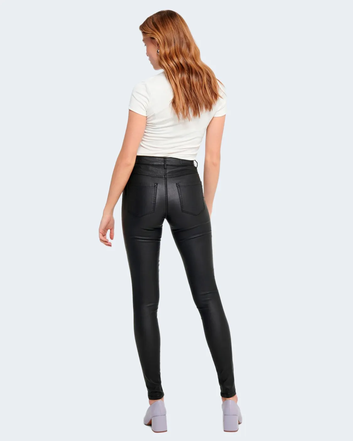 Jeans skinny Only ONLROYAL HW SK ROCK COATED PIM NOOS Nero