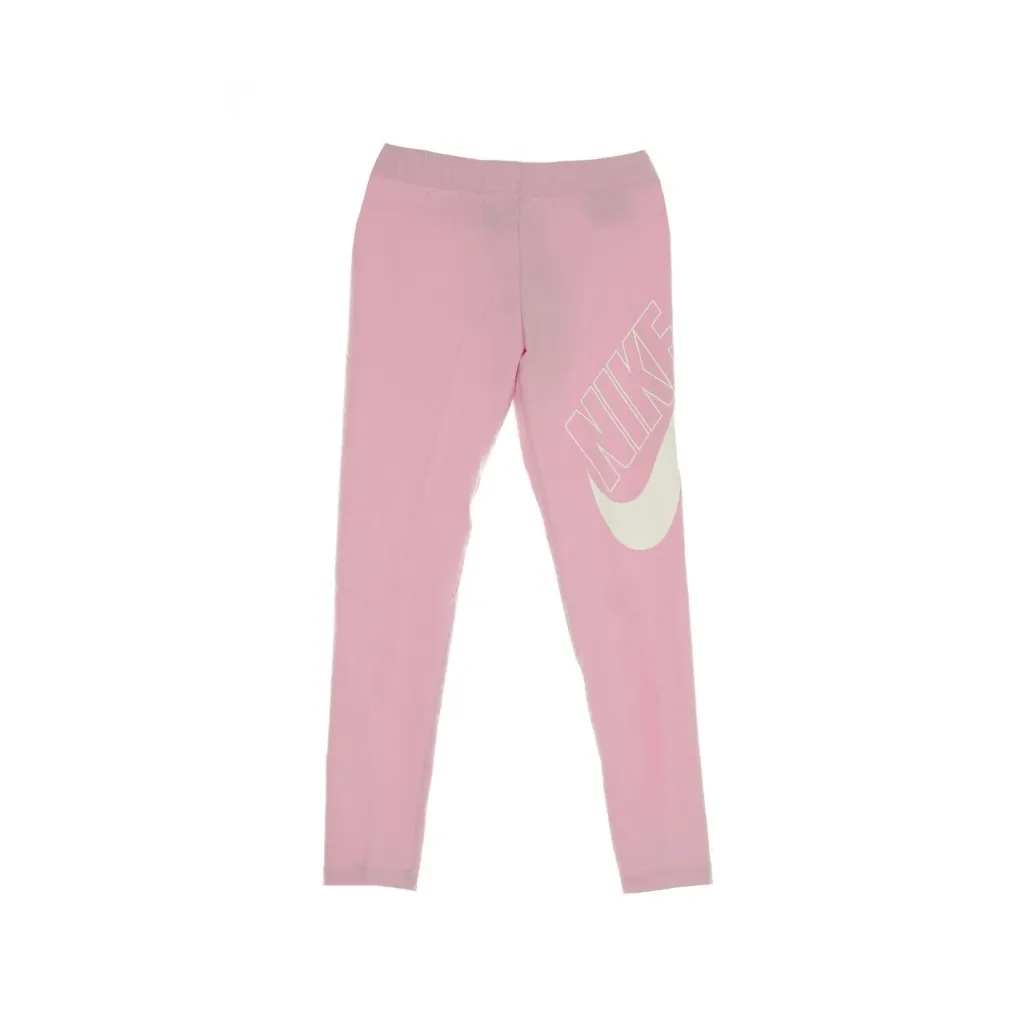 leggins ragazza sportswear favorites LT ARCTIC PINK/WHITE