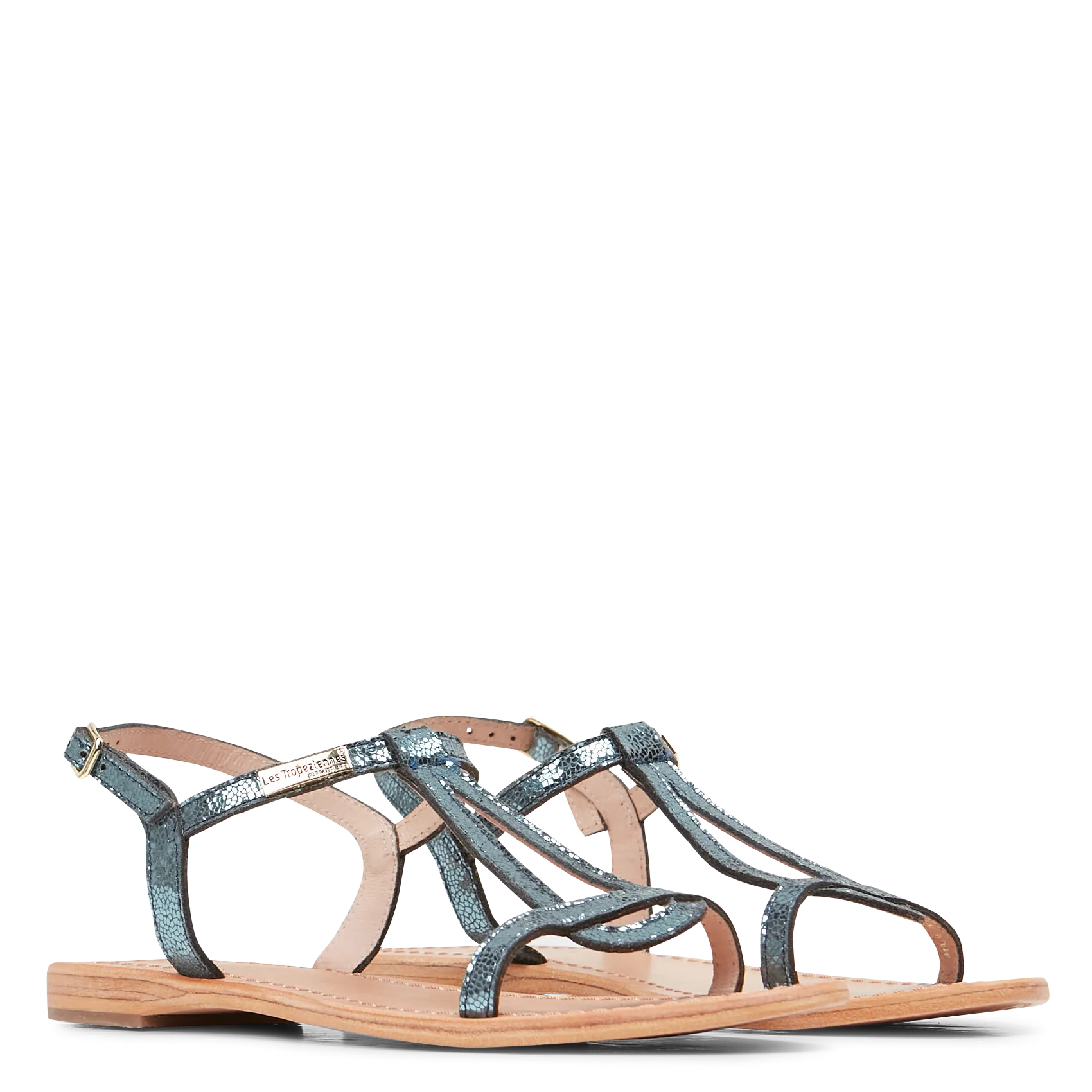  LES TROPEZIENNES PAR M.BELARBI   HAMAT - Sandali bassi in pelle metallizzata | Blu
