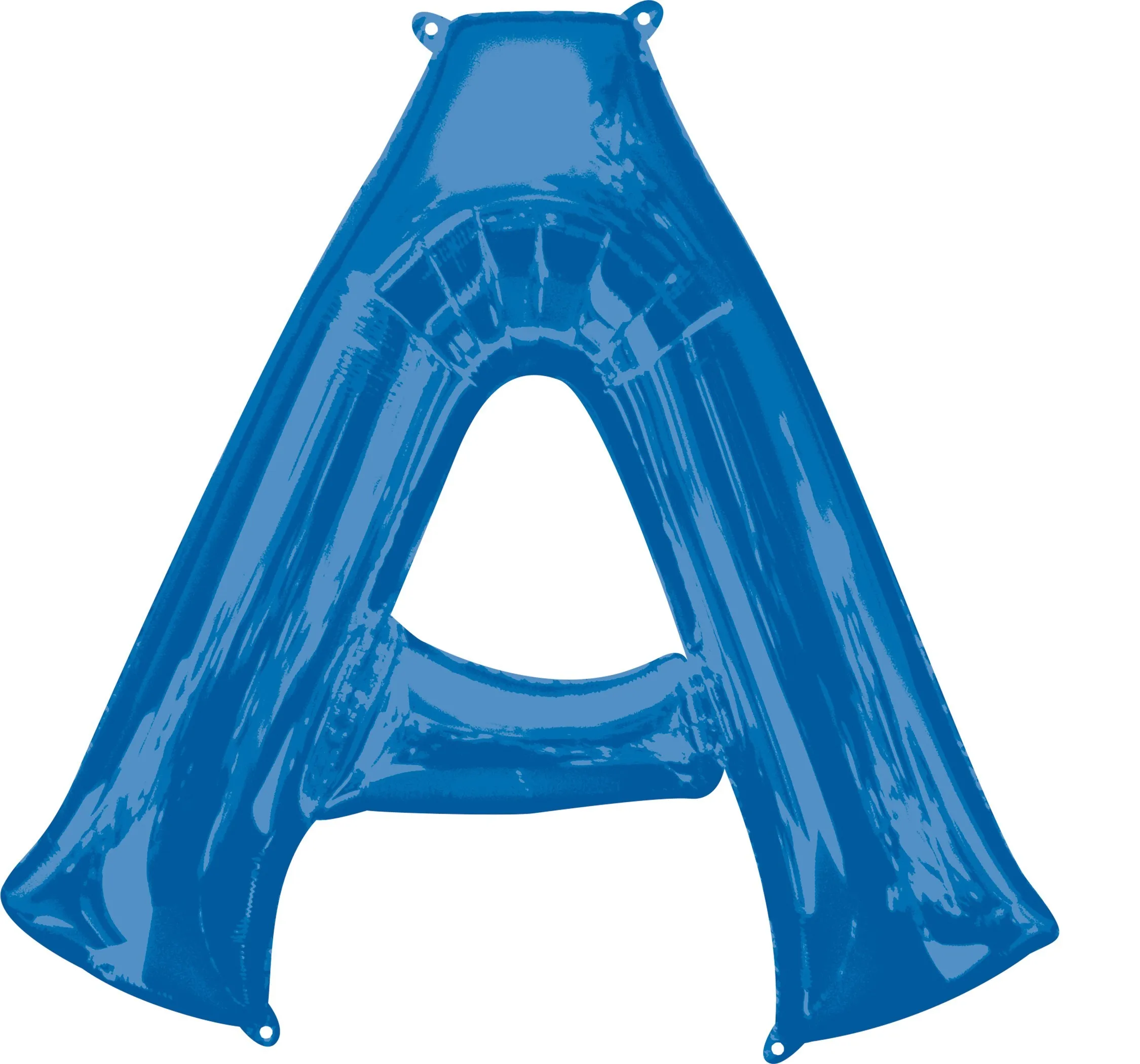 Lettera a palloncino in lamina A blu XL 86 cm