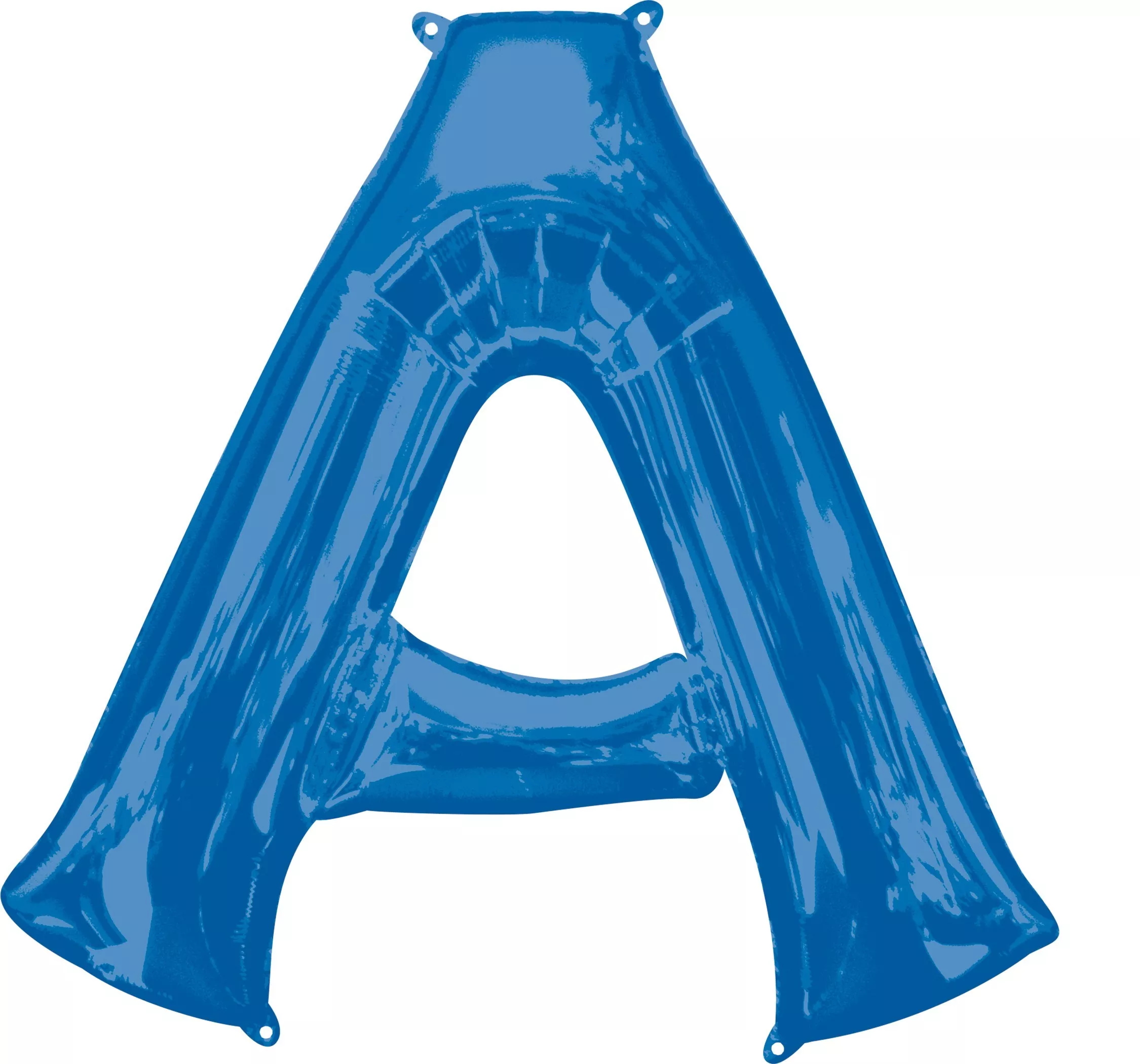 Lettera a palloncino in lamina A blu XL 86 cm