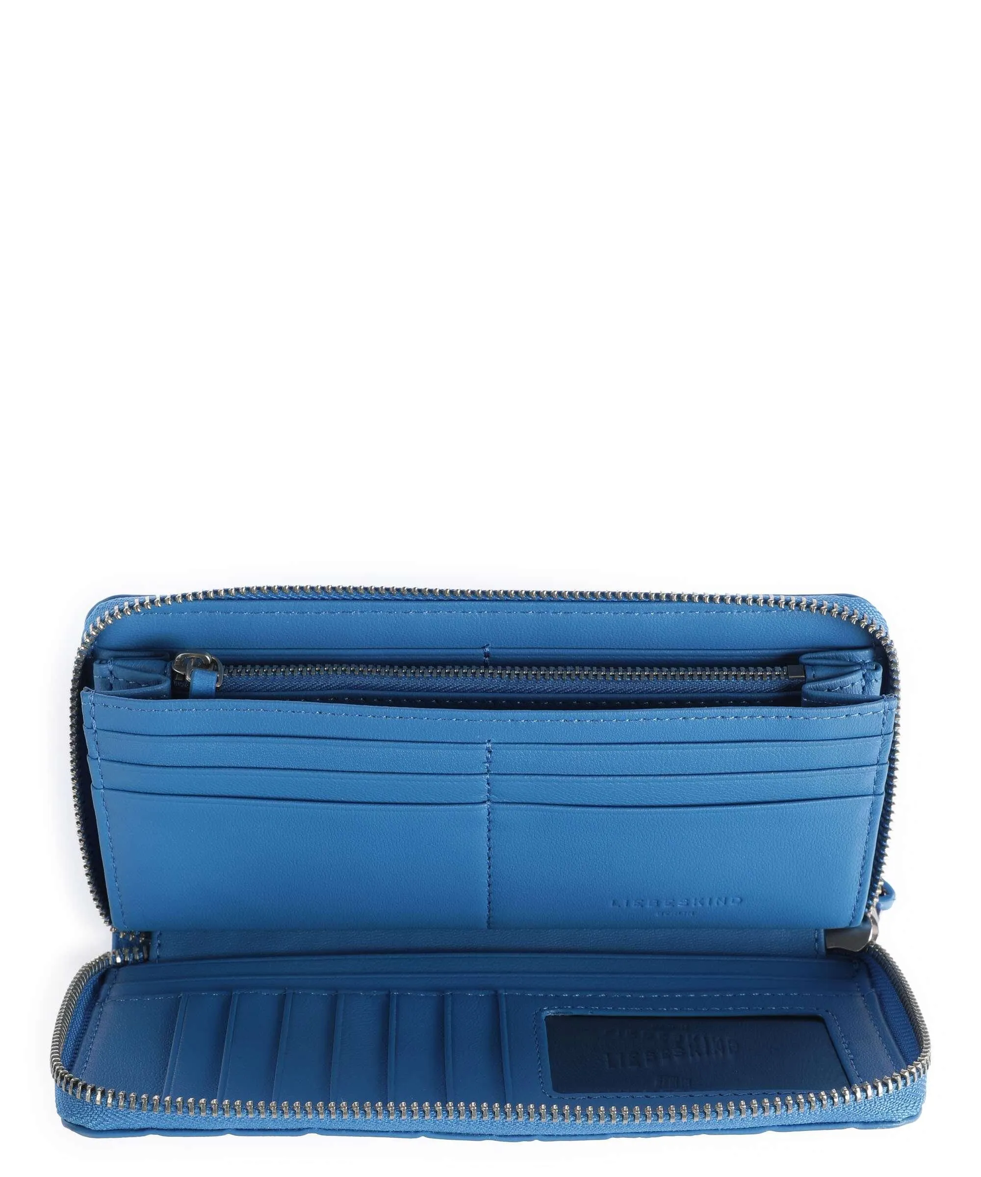  Liebeskind Gigi Croco Portafoglio pelle in rilievo blu  