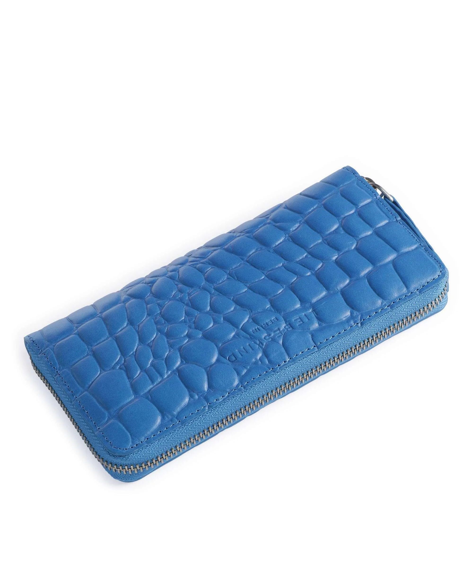  Liebeskind Gigi Croco Portafoglio pelle in rilievo blu  