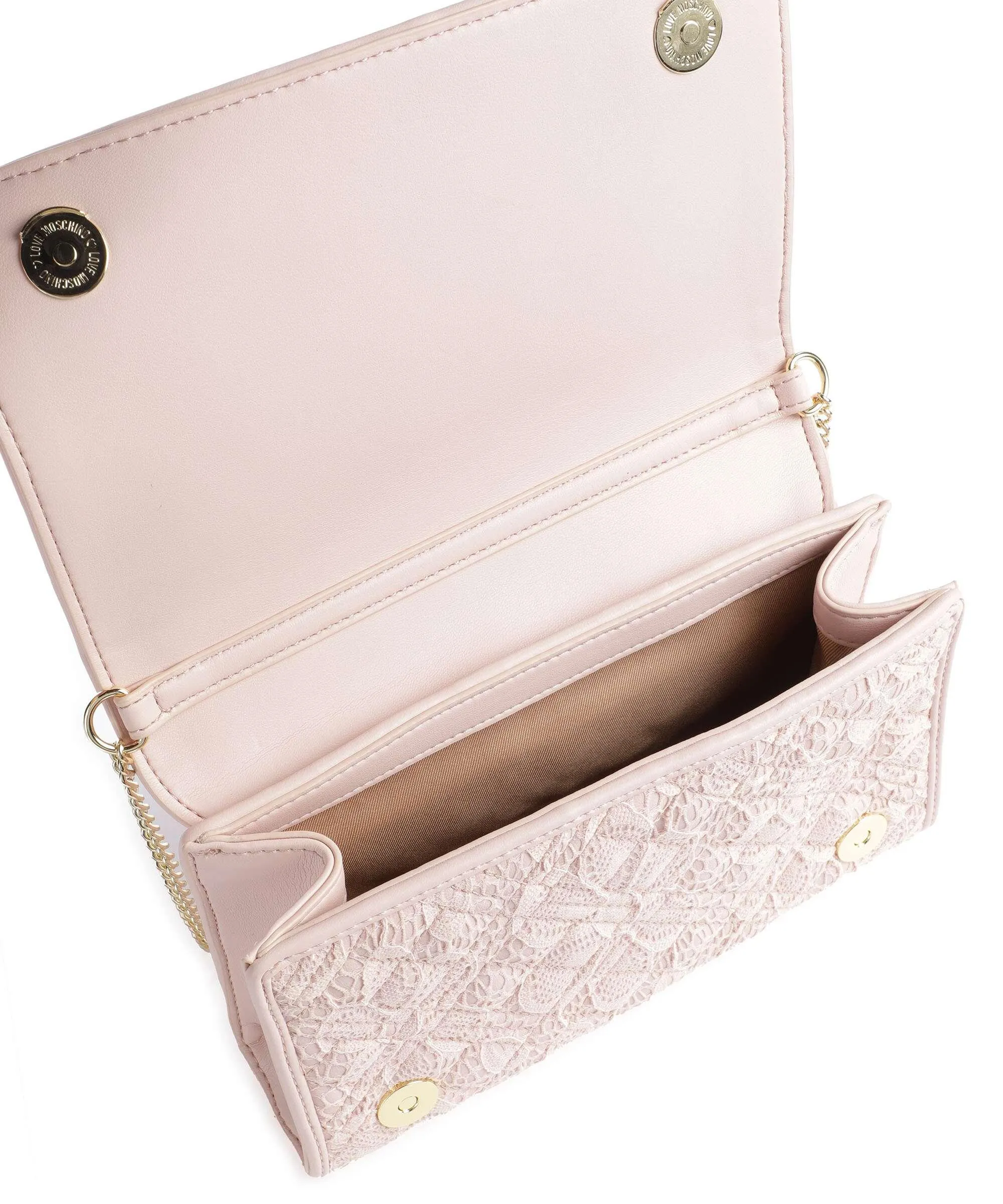  Love Moschino Smart Daily Borsa a tracolla poliestere, pelle sintetica rosa antico  