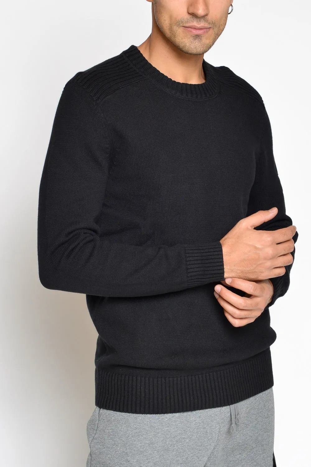 Lyle & Scott Felpa Girocollo Nero Uomo