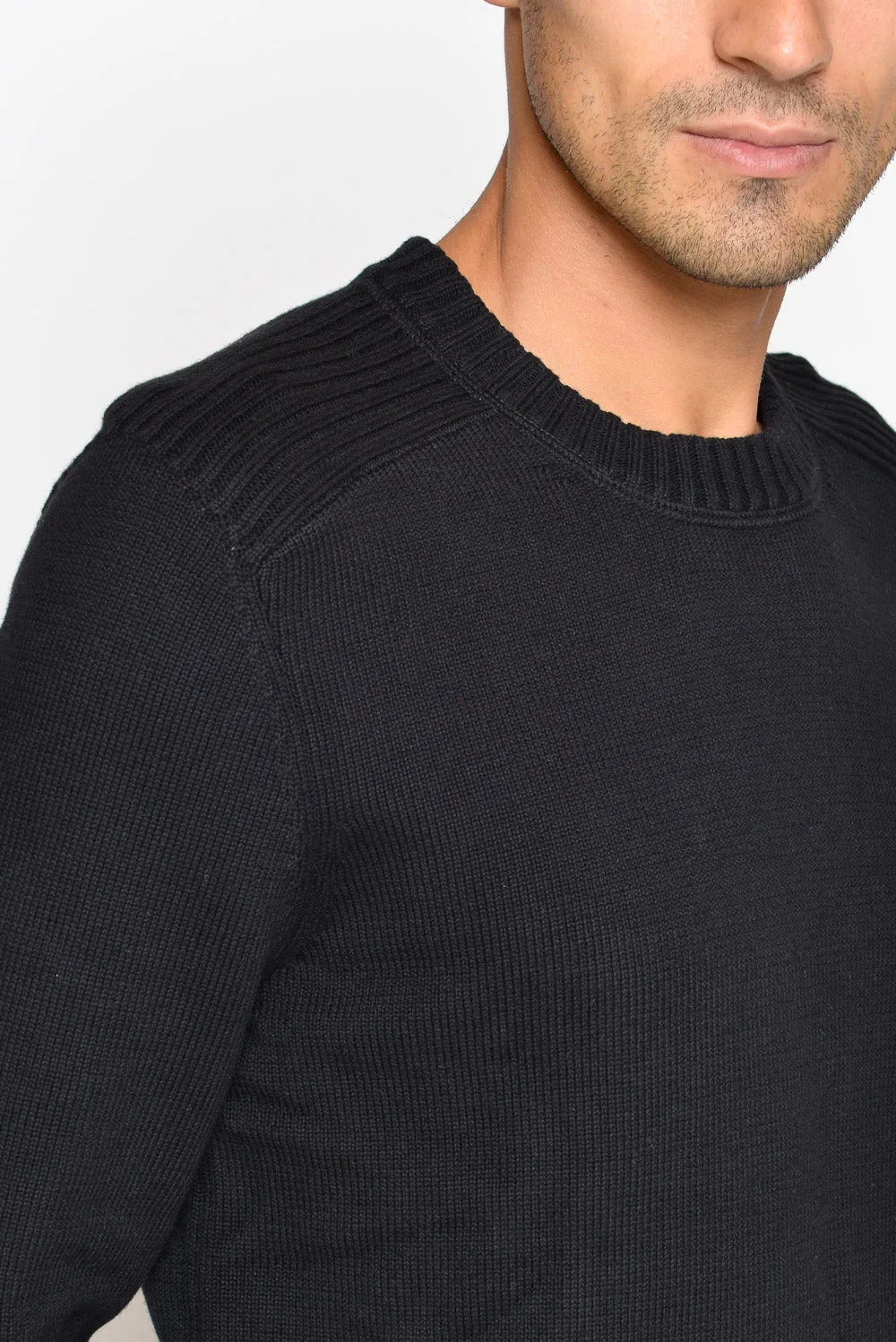 Lyle & Scott Felpa Girocollo Nero Uomo