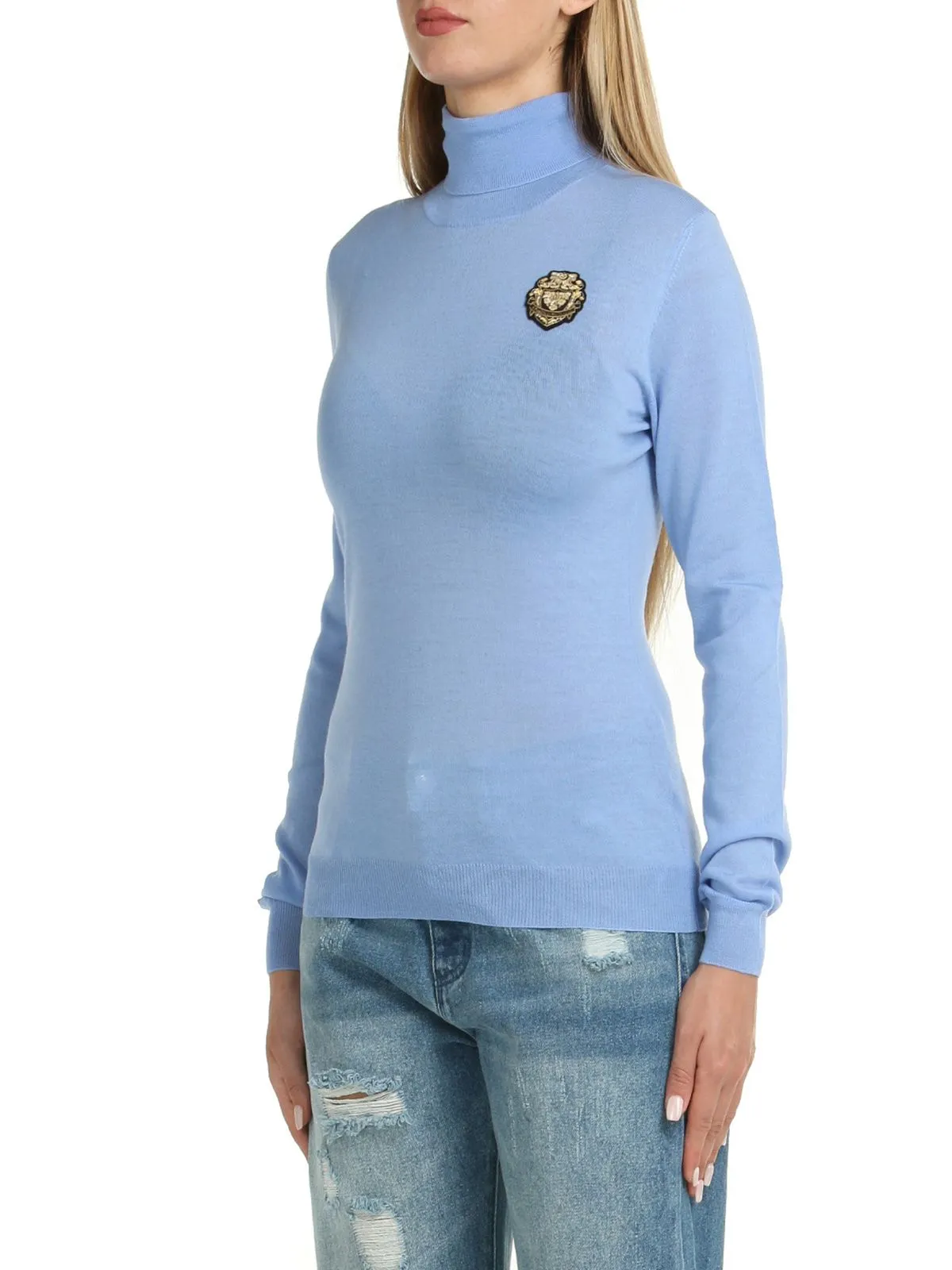 MAGLIA A COLLO ALTO CON PATCH