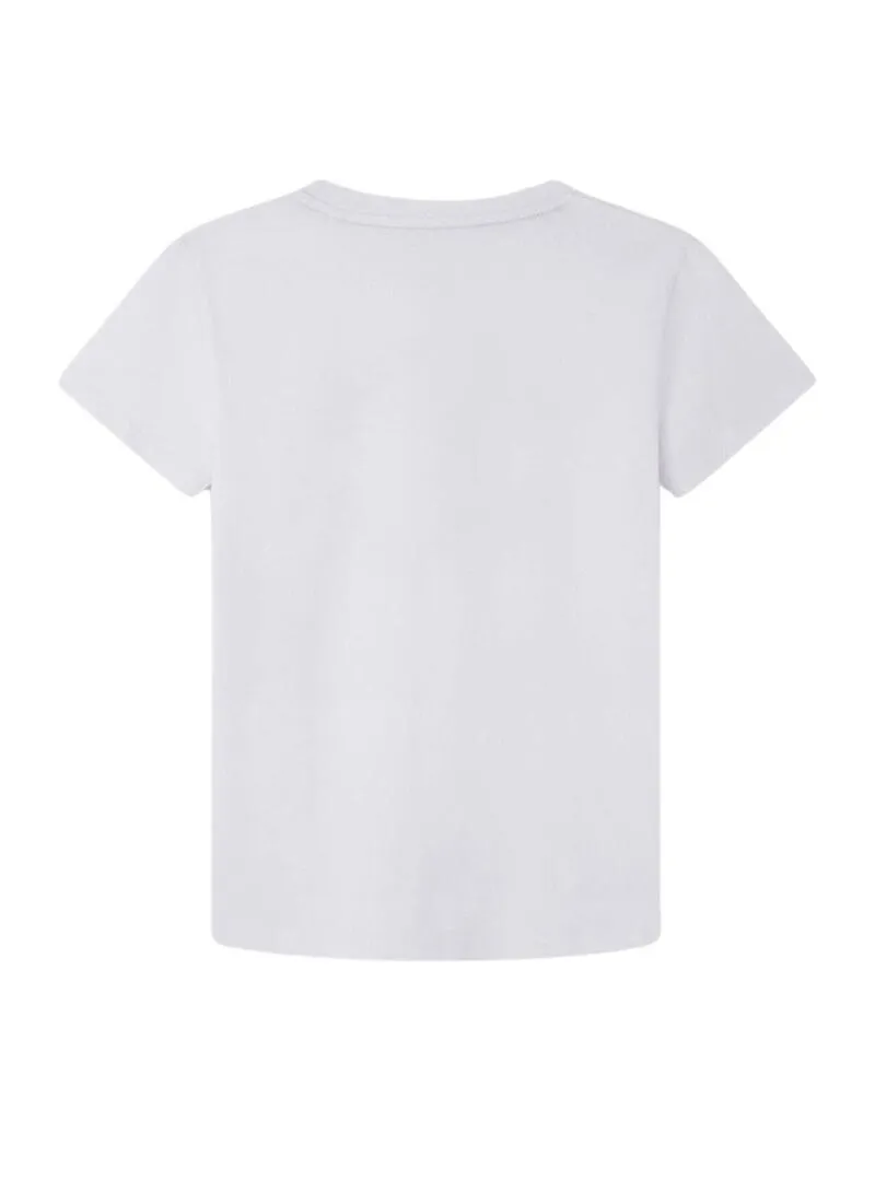 Maglietta Pepe Jeans Ronal Bianca Per Bambino